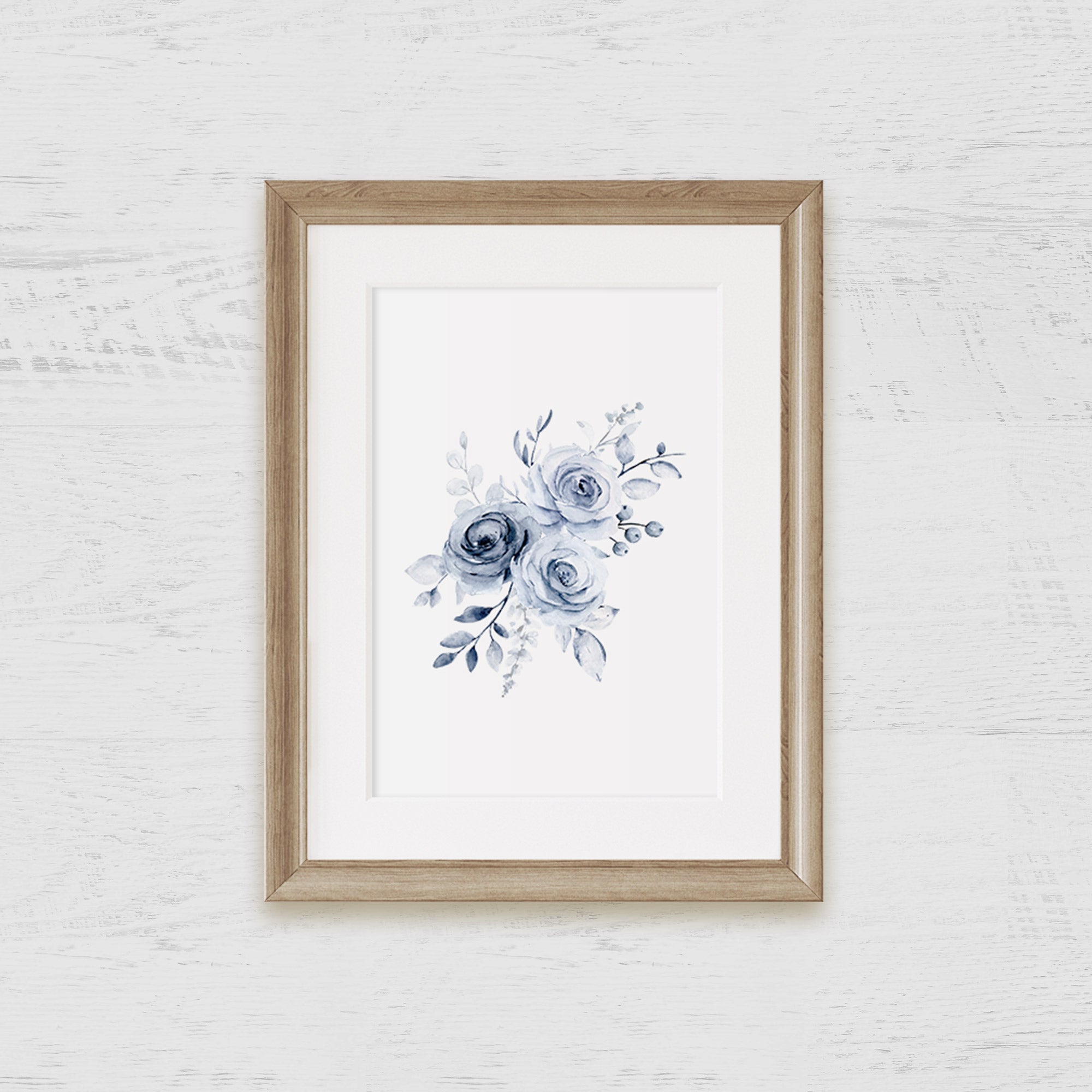 Blue Roses 3 Art Print - Hydrangea Lane Home