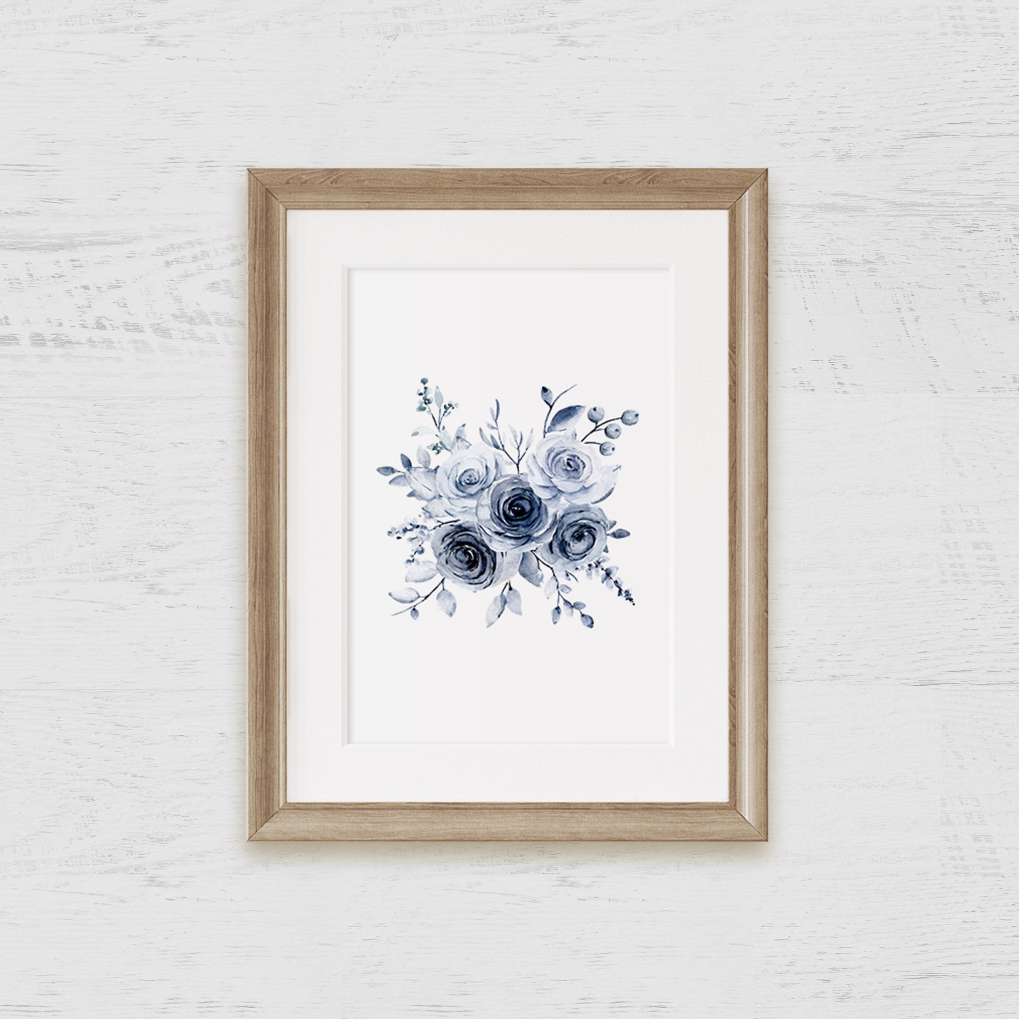 Blue Roses 5 Art Print - Hydrangea Lane Home