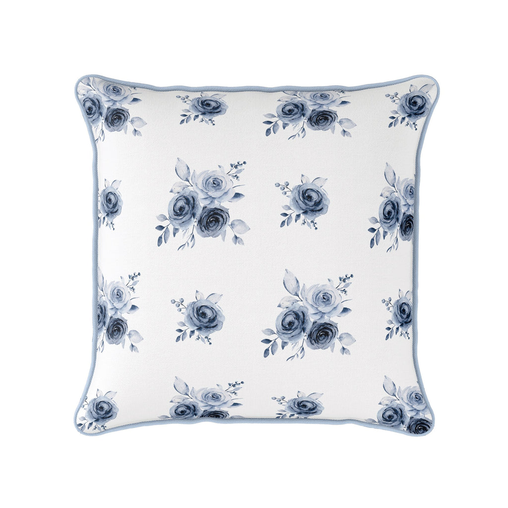 Blue Roses Adelaide Cushion - Hydrangea Lane Home