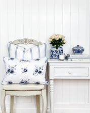 Blue Roses Adelaide Cushion - Hydrangea Lane Home