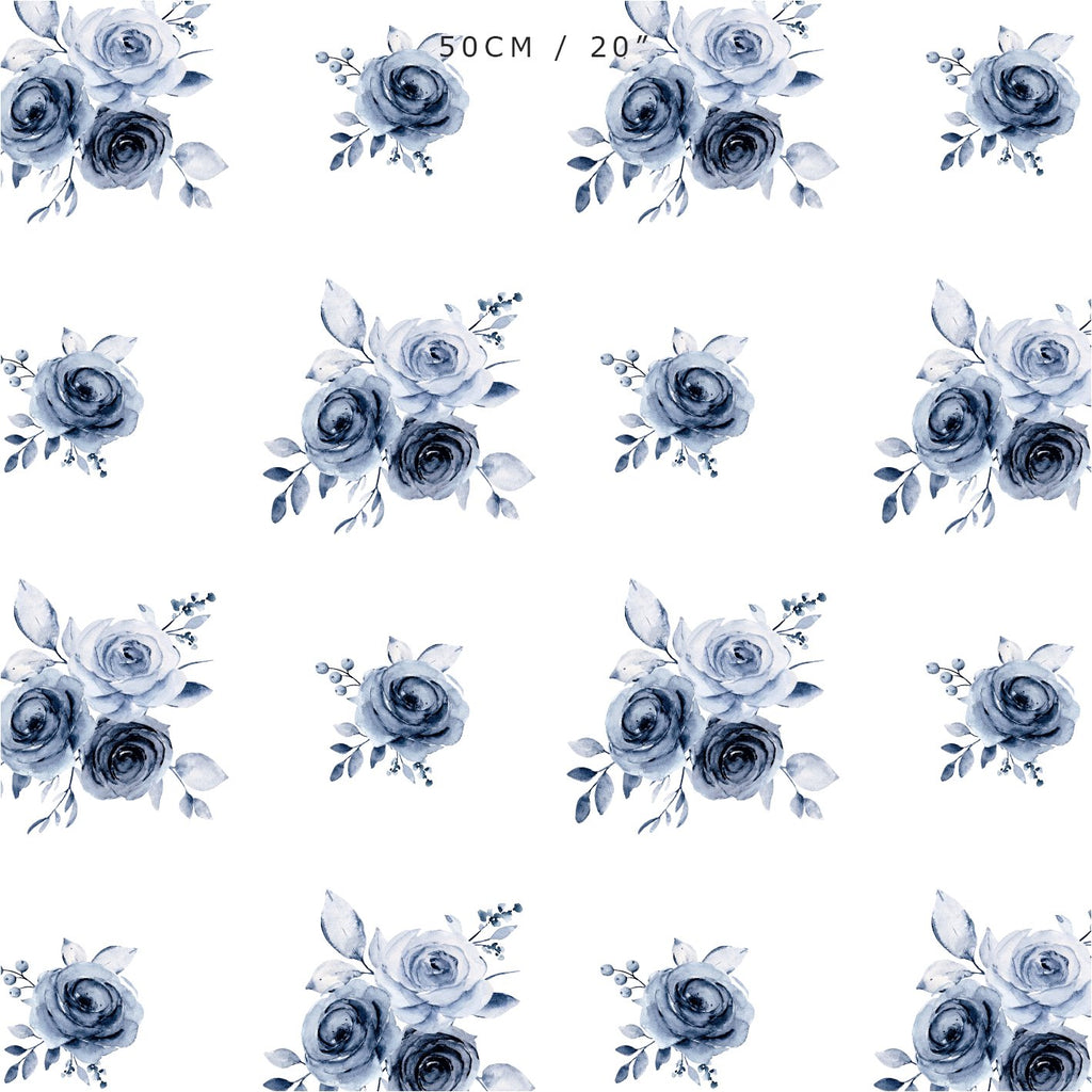 Blue Roses Adelaide Fabric - Hydrangea Lane Home
