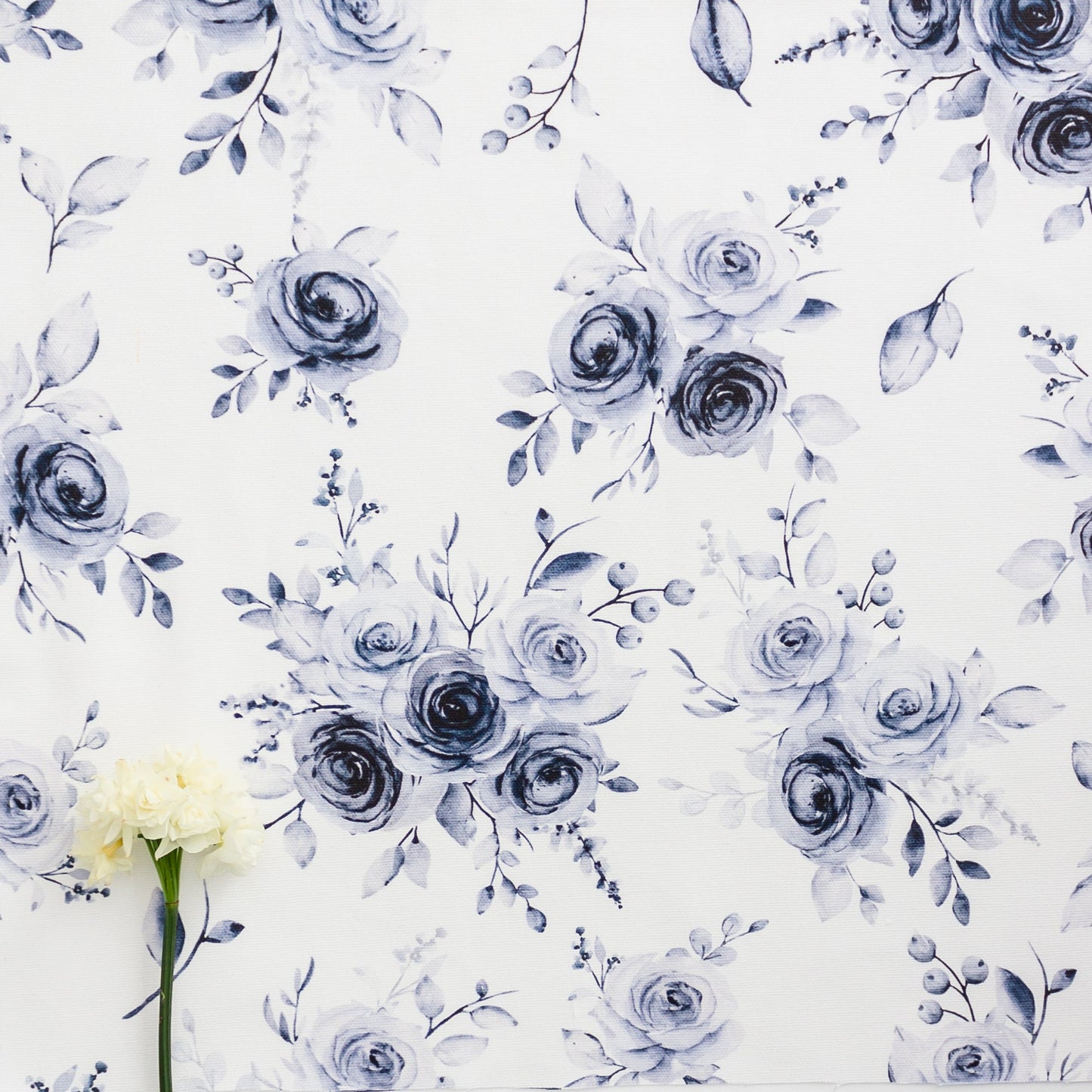 Blue Roses Adele Fabric - Hydrangea Lane Home