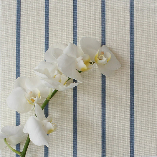 Breton Stripe Fabric - Breeze - Hydrangea Lane Home