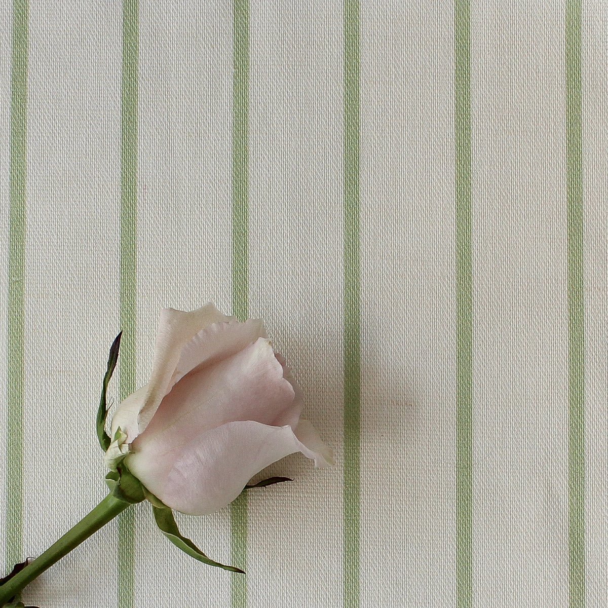 Breton Stripe Fabric - Elderflower - Hydrangea Lane Home