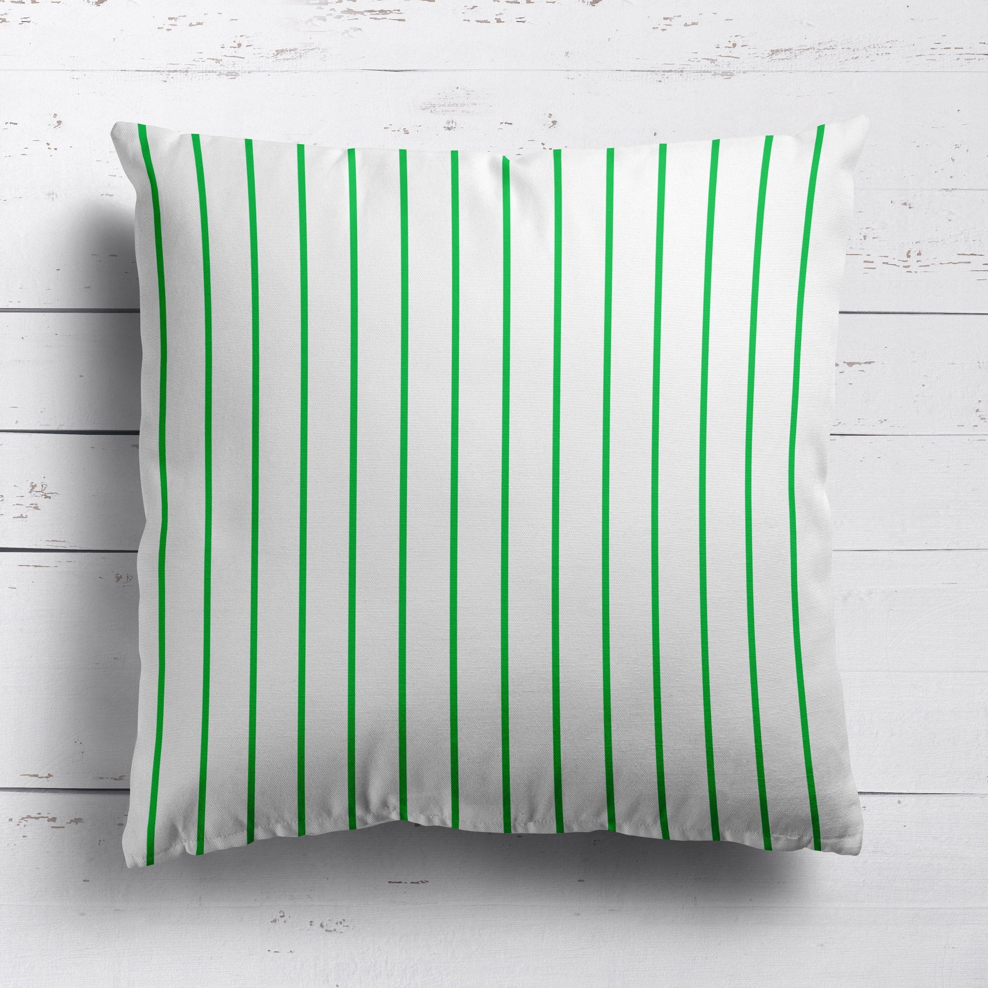 Breton Stripe Fabric - Emerald - Hydrangea Lane Home