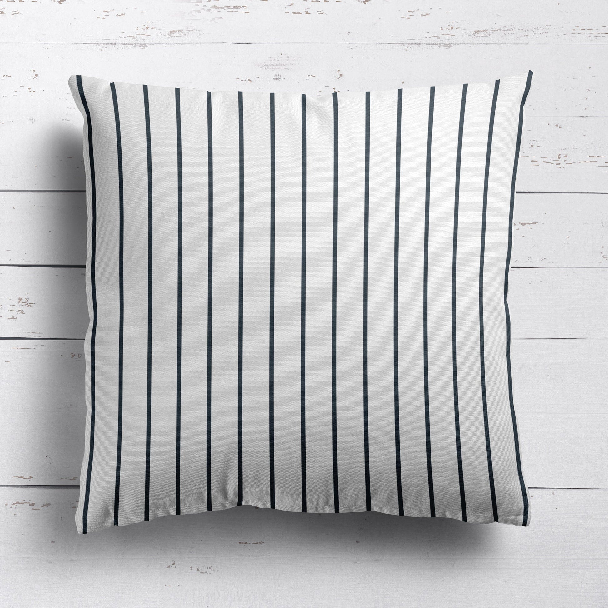 Breton Stripe Fabric - Graphite - Hydrangea Lane Home