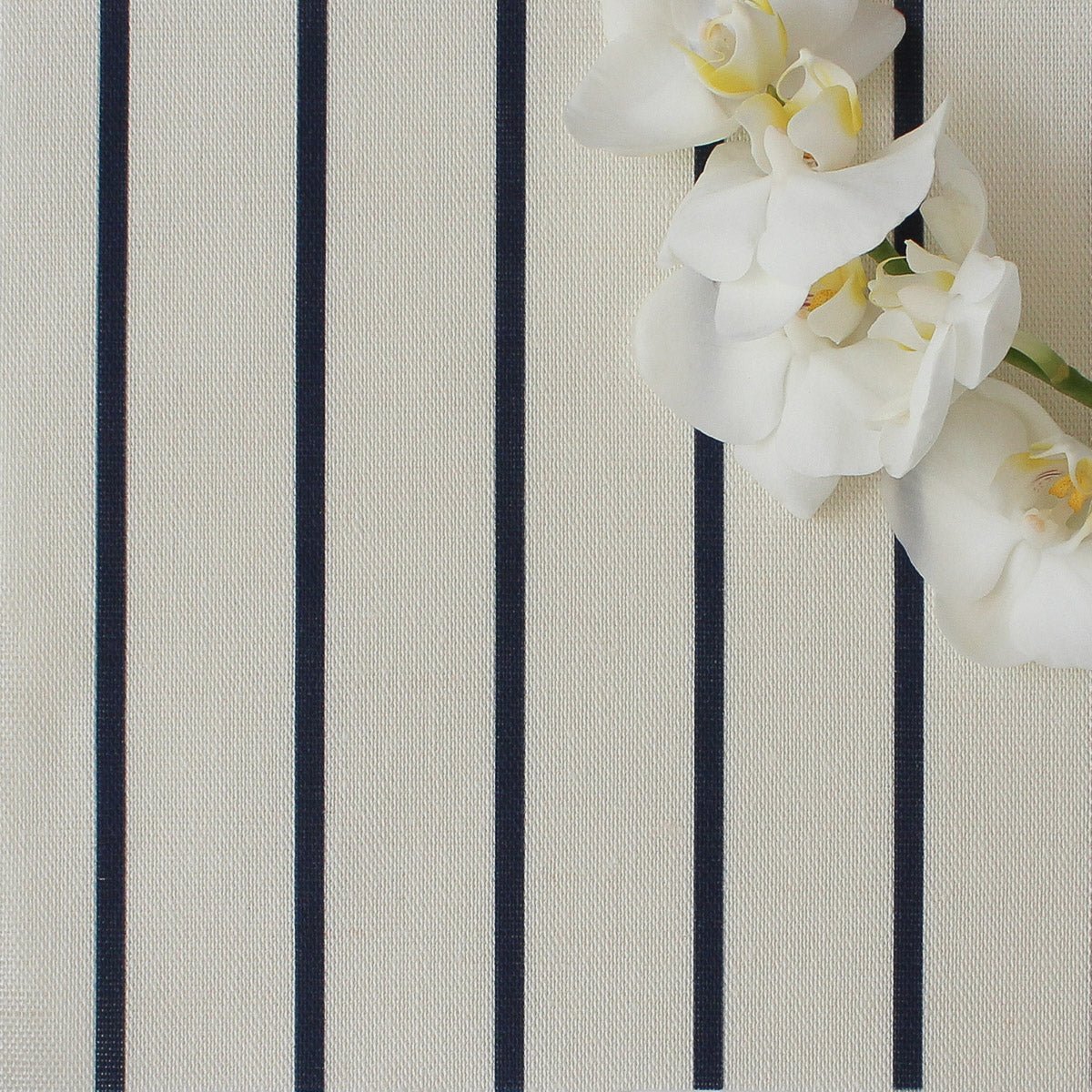 Breton Stripe Fabric - Navy - Hydrangea Lane Home