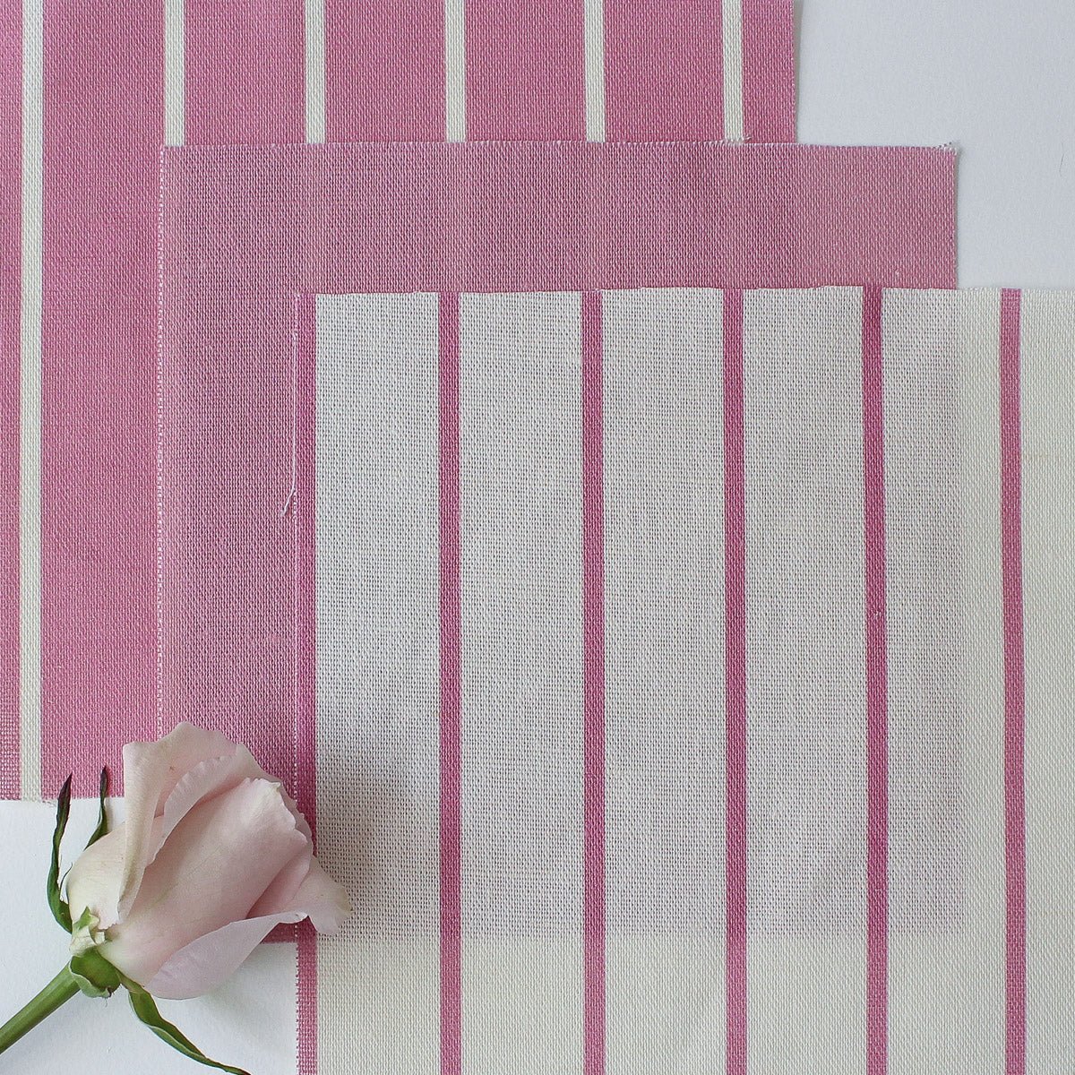 Breton Stripe Fabric - Tickled Pink - Hydrangea Lane Home