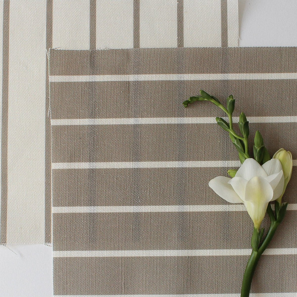 Breton Stripe Reverse Fabric - Chateaux - Hydrangea Lane Home