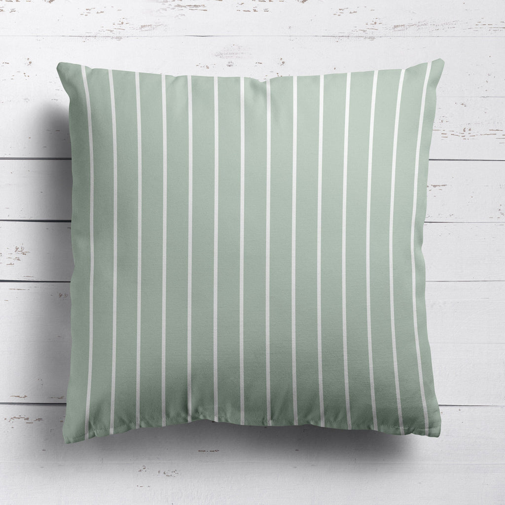 Breton Stripe Reverse Fabric - Eau De Nil - Hydrangea Lane Home