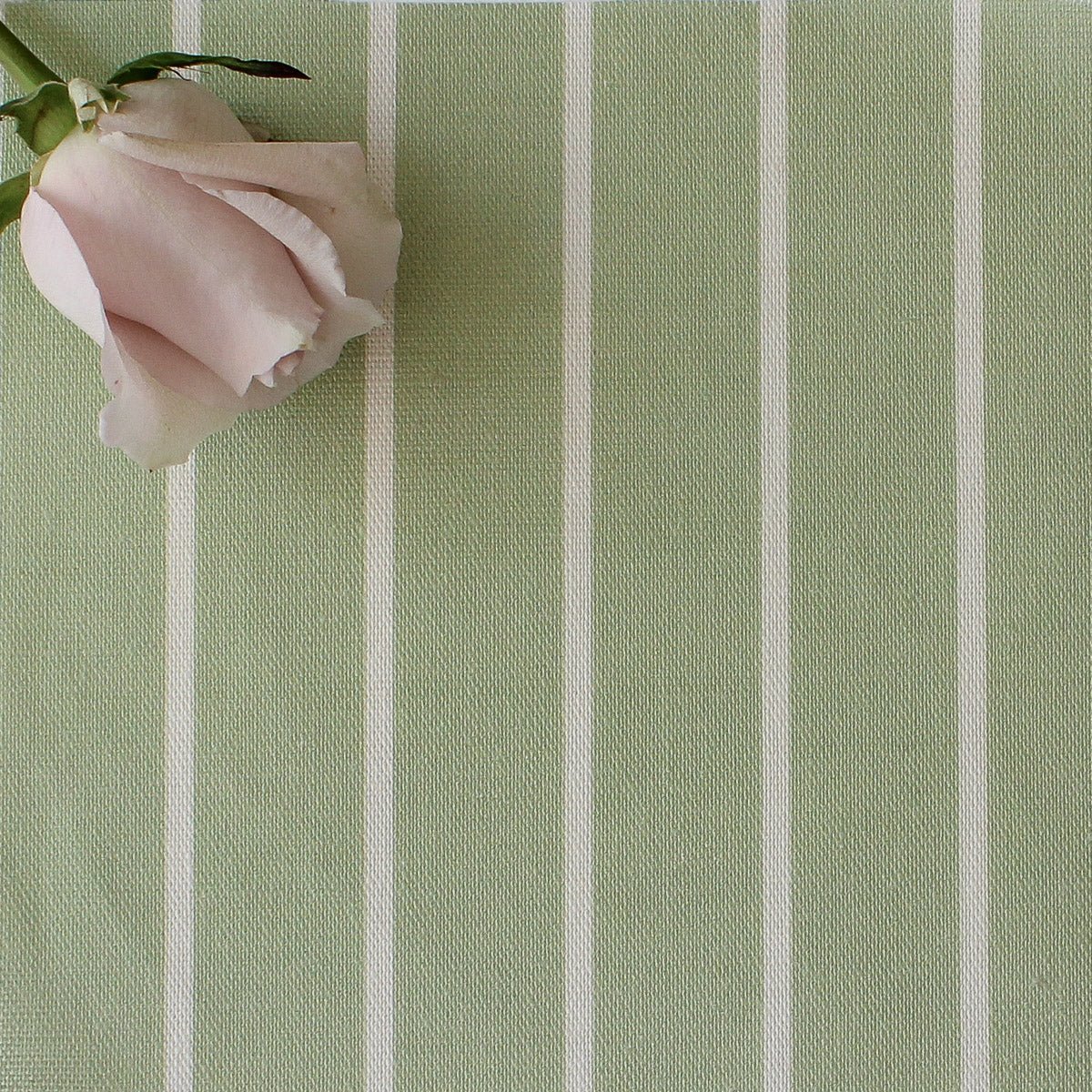 Breton Stripe Reverse Fabric - Elderflower - Hydrangea Lane Home