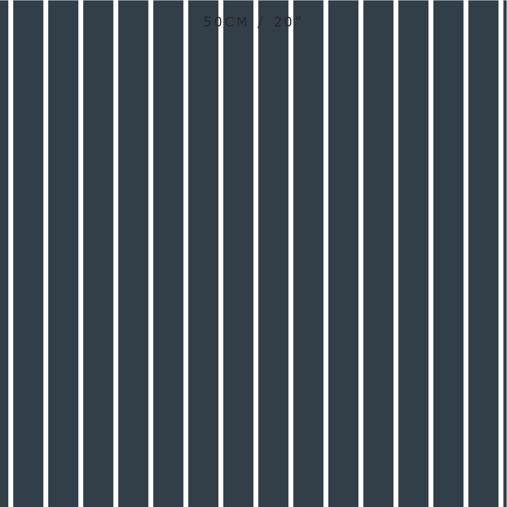 Breton Stripe Reverse Fabric - Graphite - Hydrangea Lane Home
