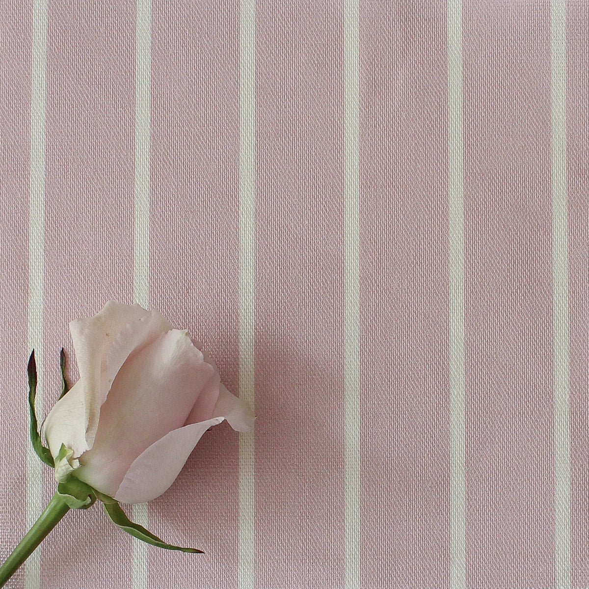 Breton Stripe Reverse Fabric - Peony - Hydrangea Lane Home