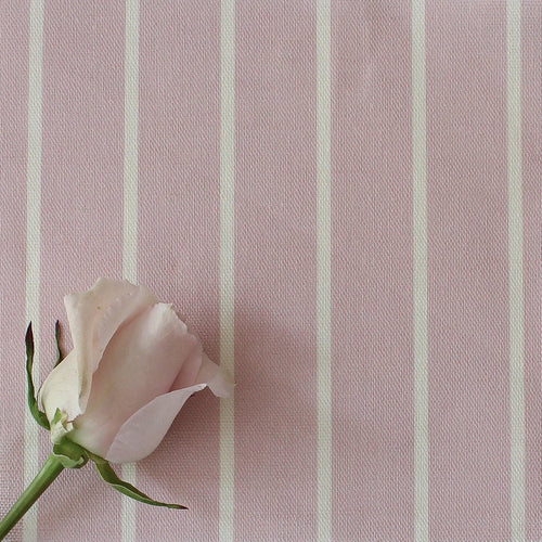 Breton Stripe Reverse Fabric - Peony - Hydrangea Lane Home
