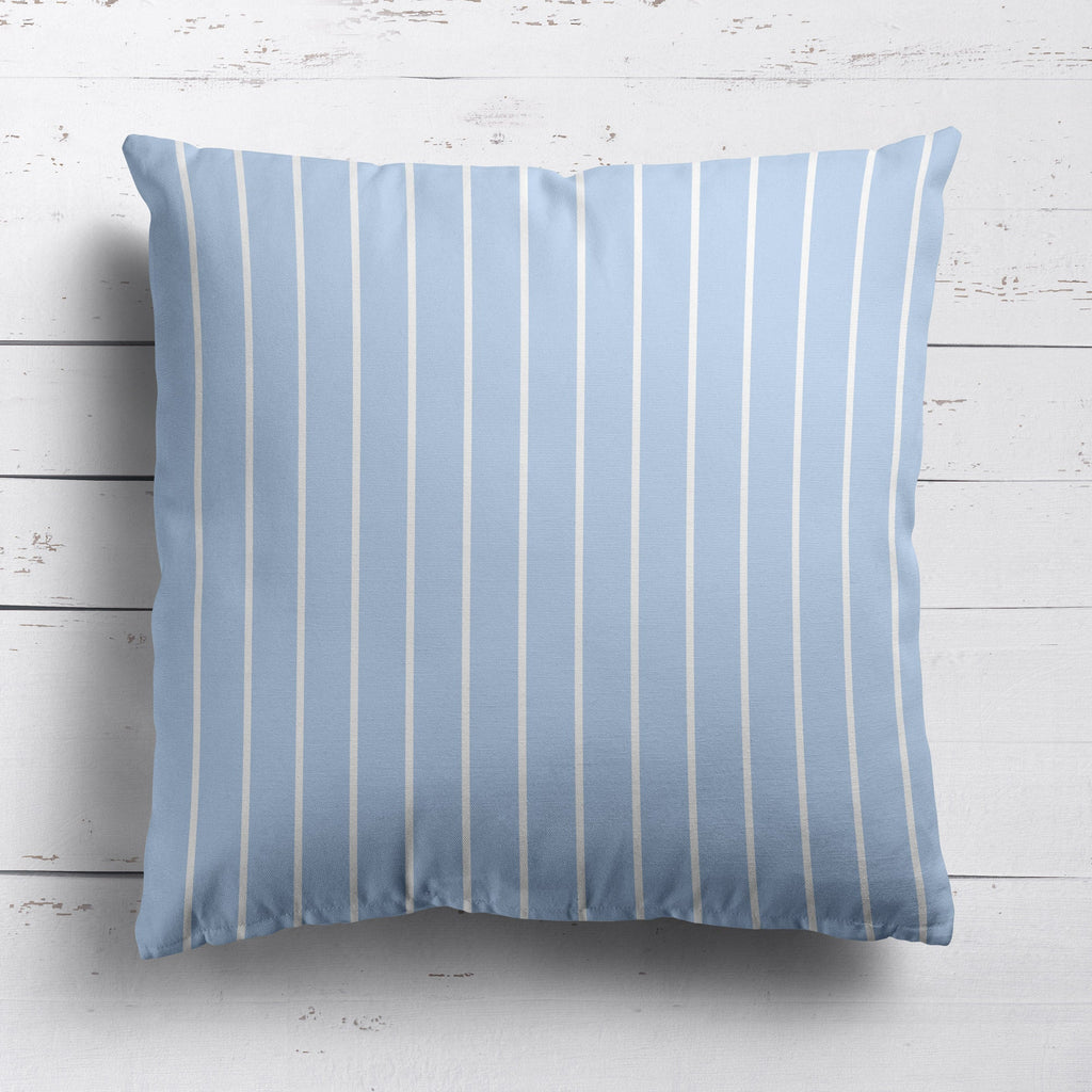 Breton Stripe Reverse Fabric - Serenity - Hydrangea Lane Home