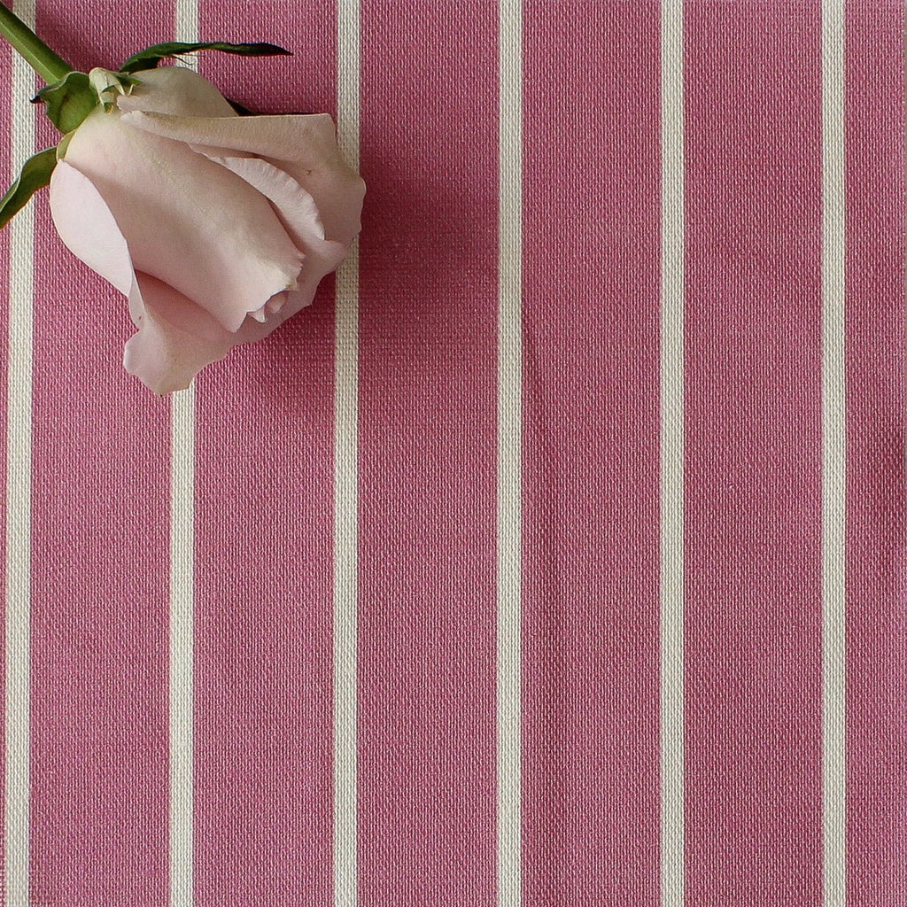Breton Stripe Reverse Fabric - Tickled Pink - Hydrangea Lane Home