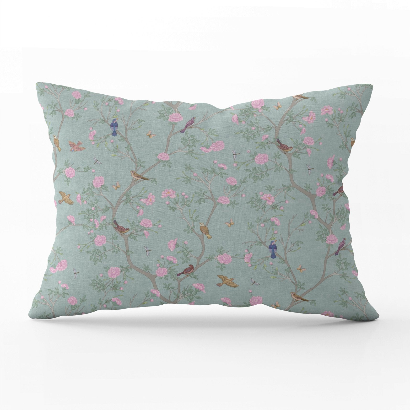 Camellia Garden Pink Cushion - Hydrangea Lane Home