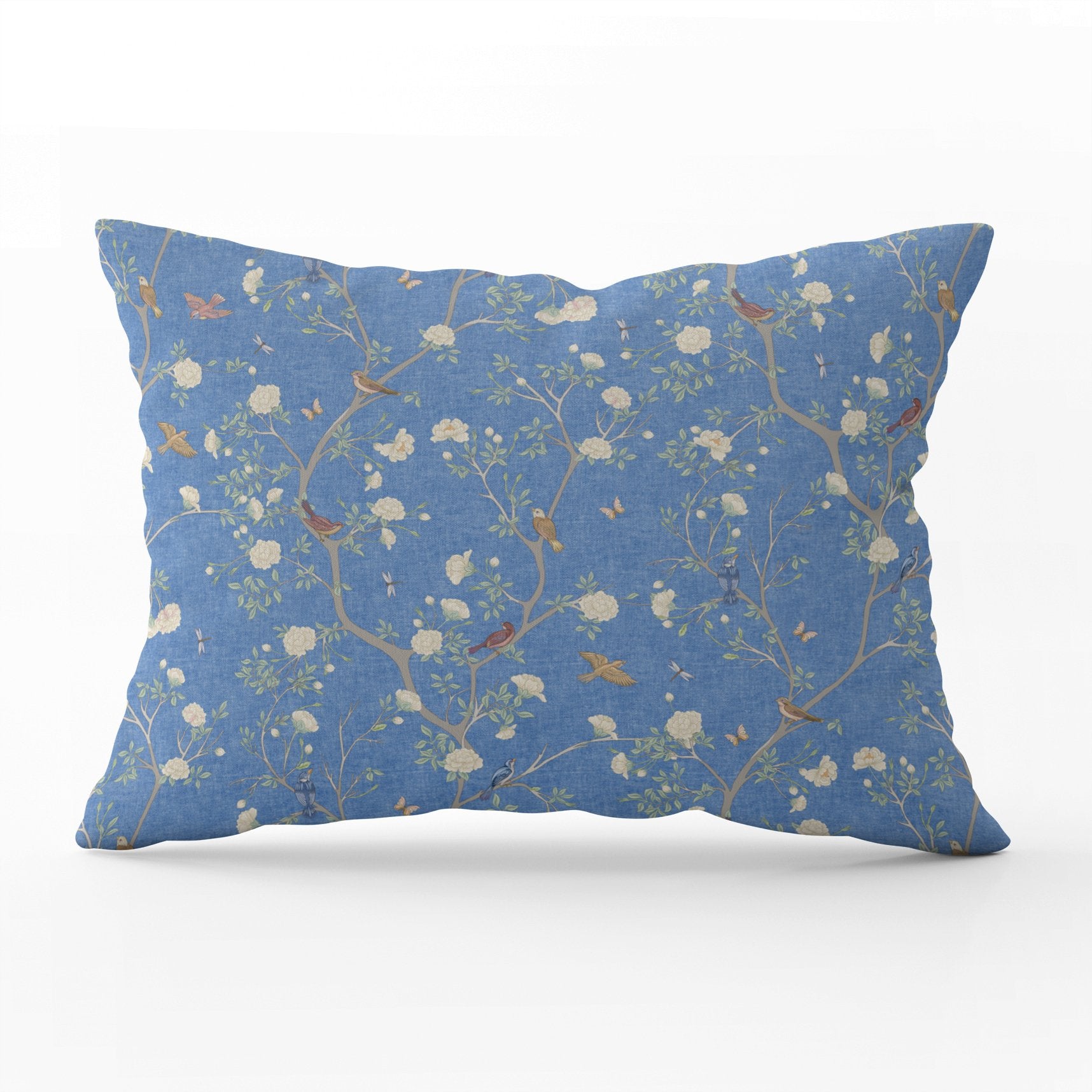 Camellia Garden White Cushion - Hydrangea Lane Home