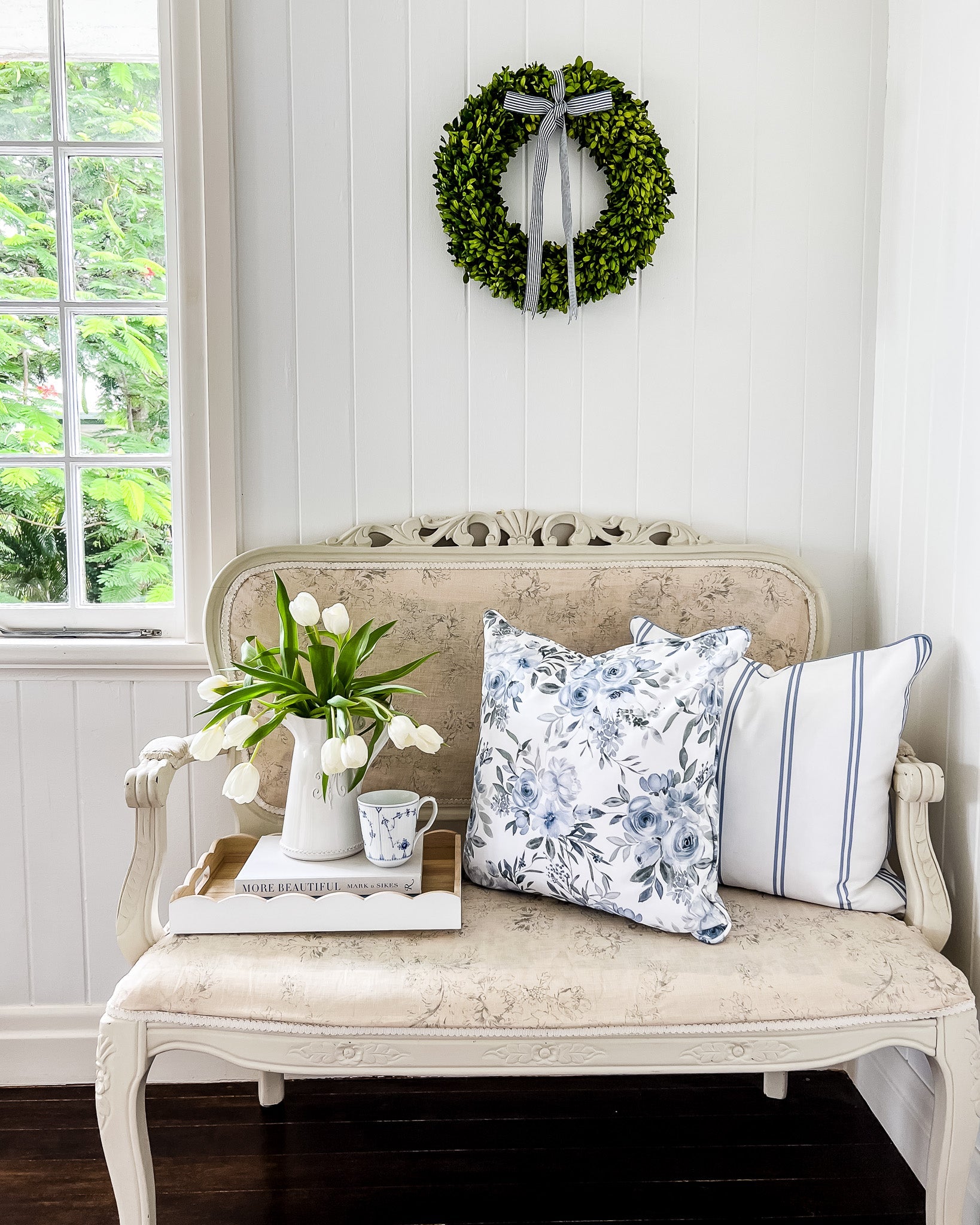 Charlotte Roses Cushion - Hydrangea Lane Home