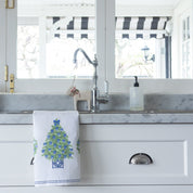 Chinoiserie Christmas Tea Towel - Hydrangea Lane Home