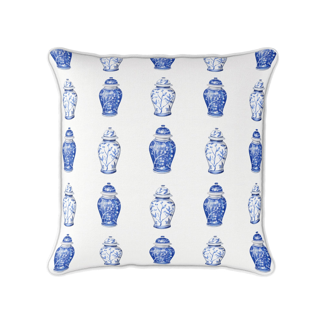 Chinoiserie Ginger Jars Cushion - Hydrangea Lane Home