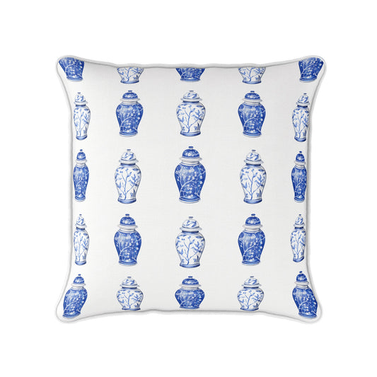 Chinoiserie Ginger Jars Cushion - Hydrangea Lane Home