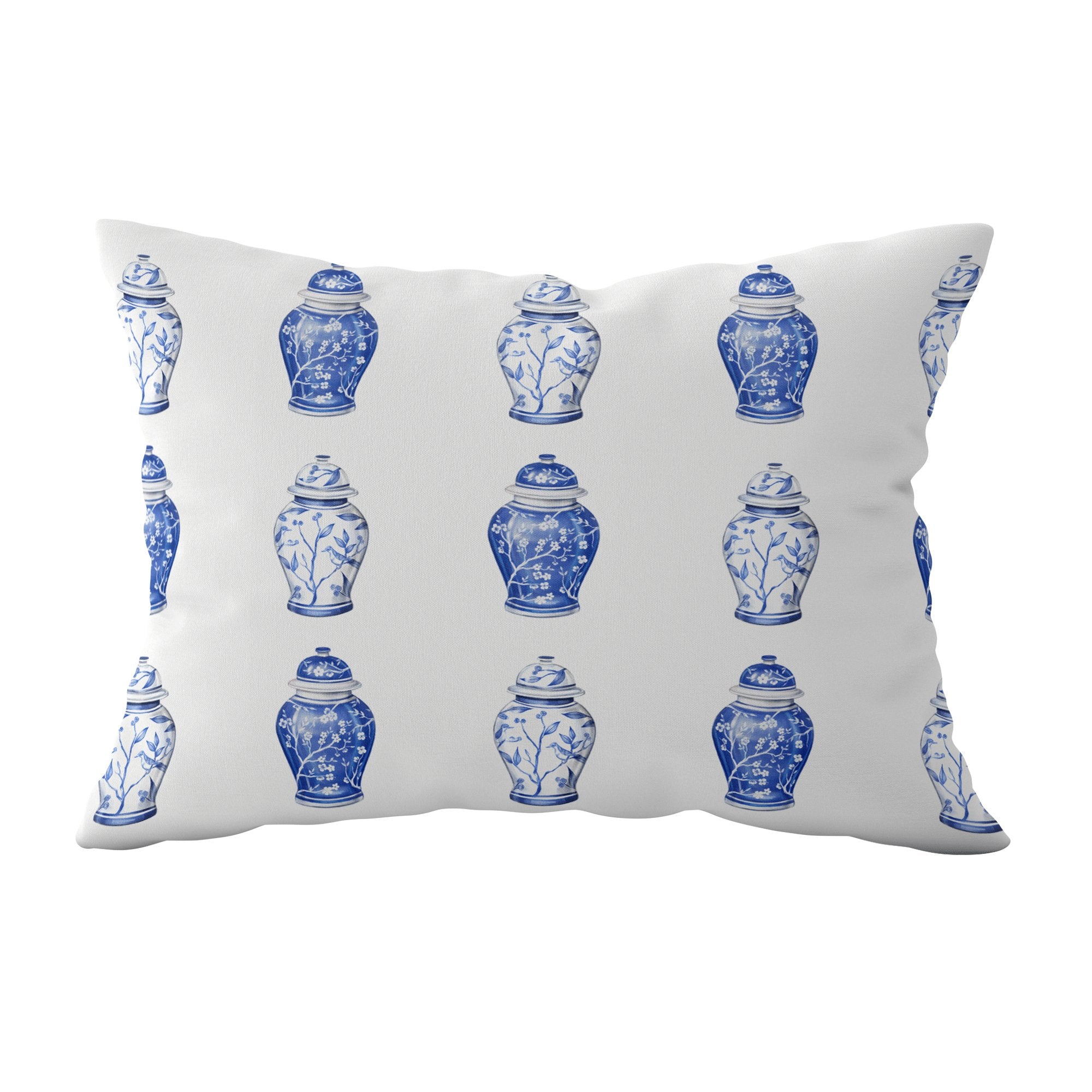 Chinoiserie Ginger Jars Cushion - Hydrangea Lane Home