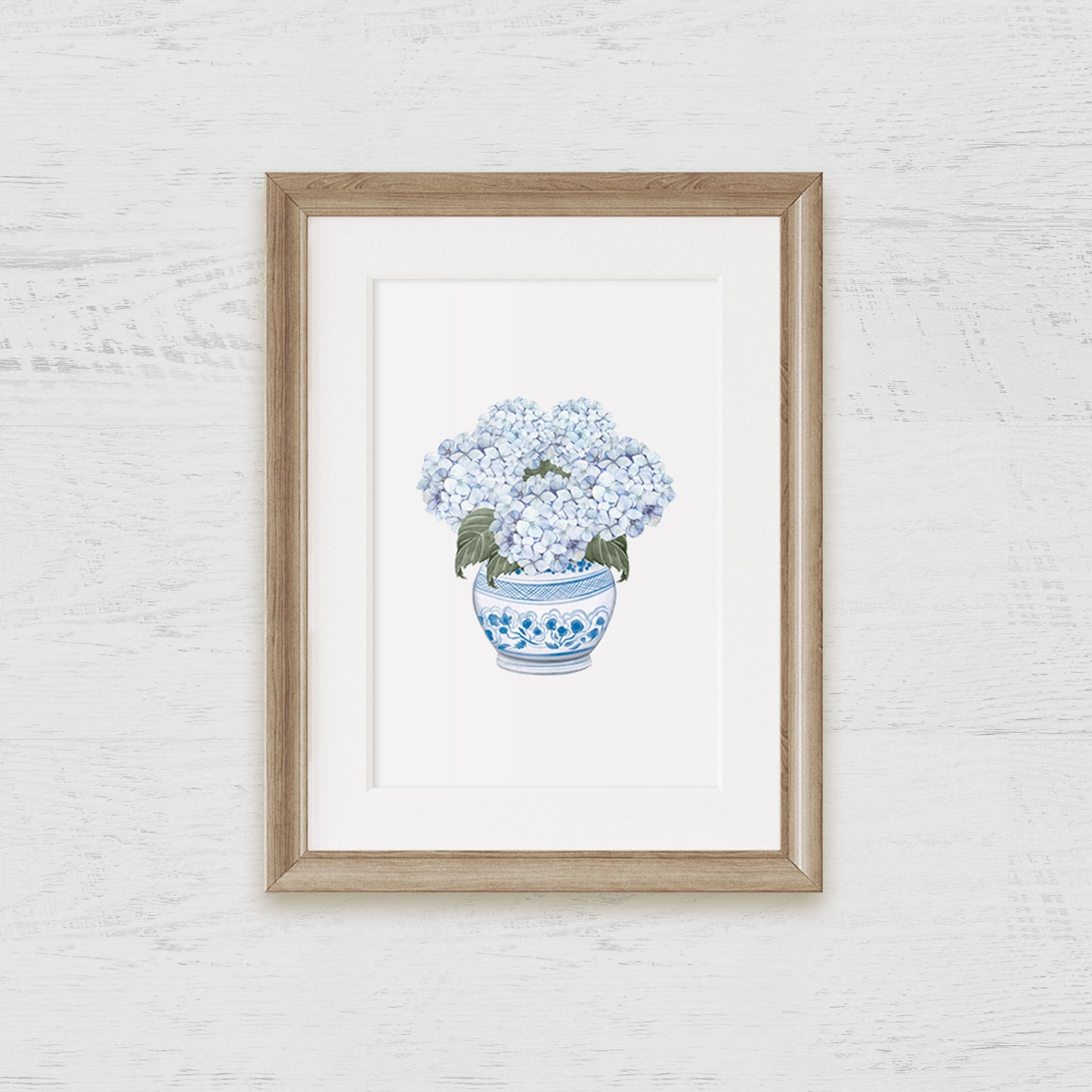 Chinoiserie Hydrangea Art Print - Hydrangea Lane Home