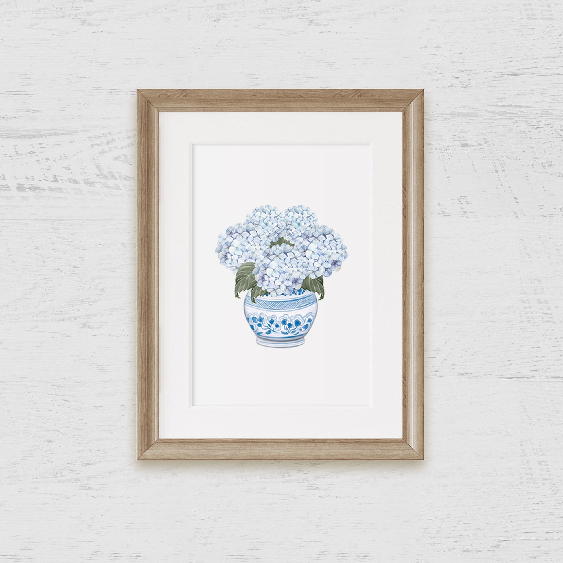 Chinoiserie Hydrangea Art Print - Hydrangea Lane Home