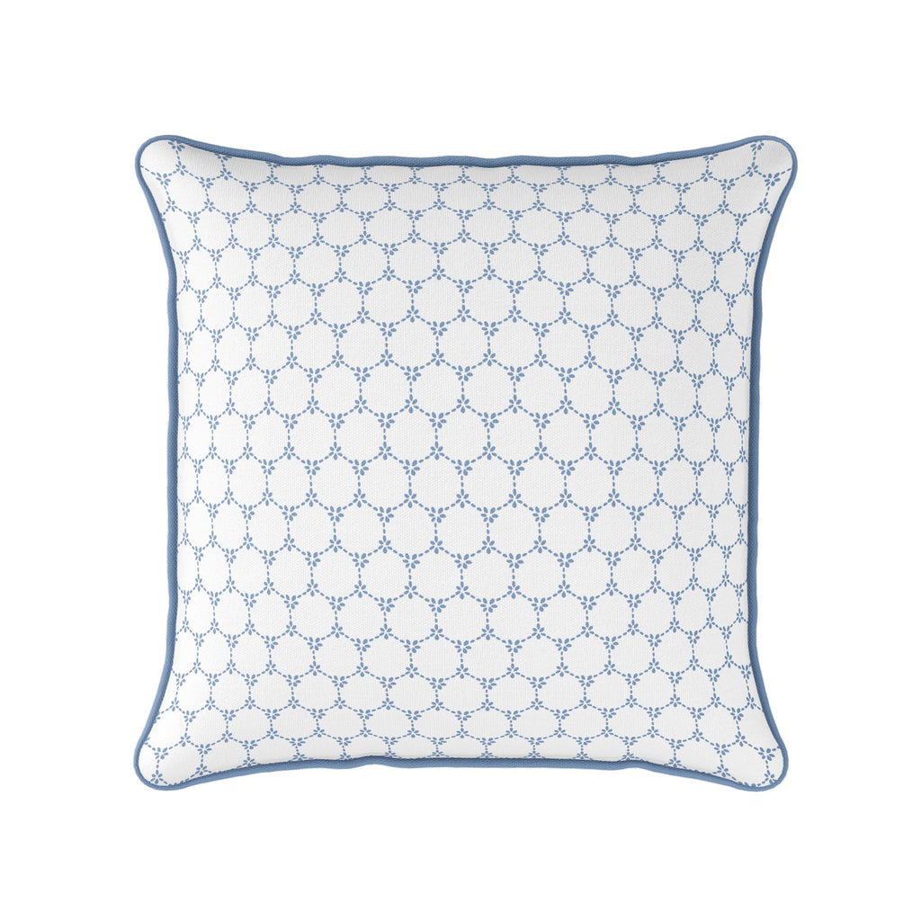 Daisy Chain Cushion - Blues - Hydrangea Lane Home