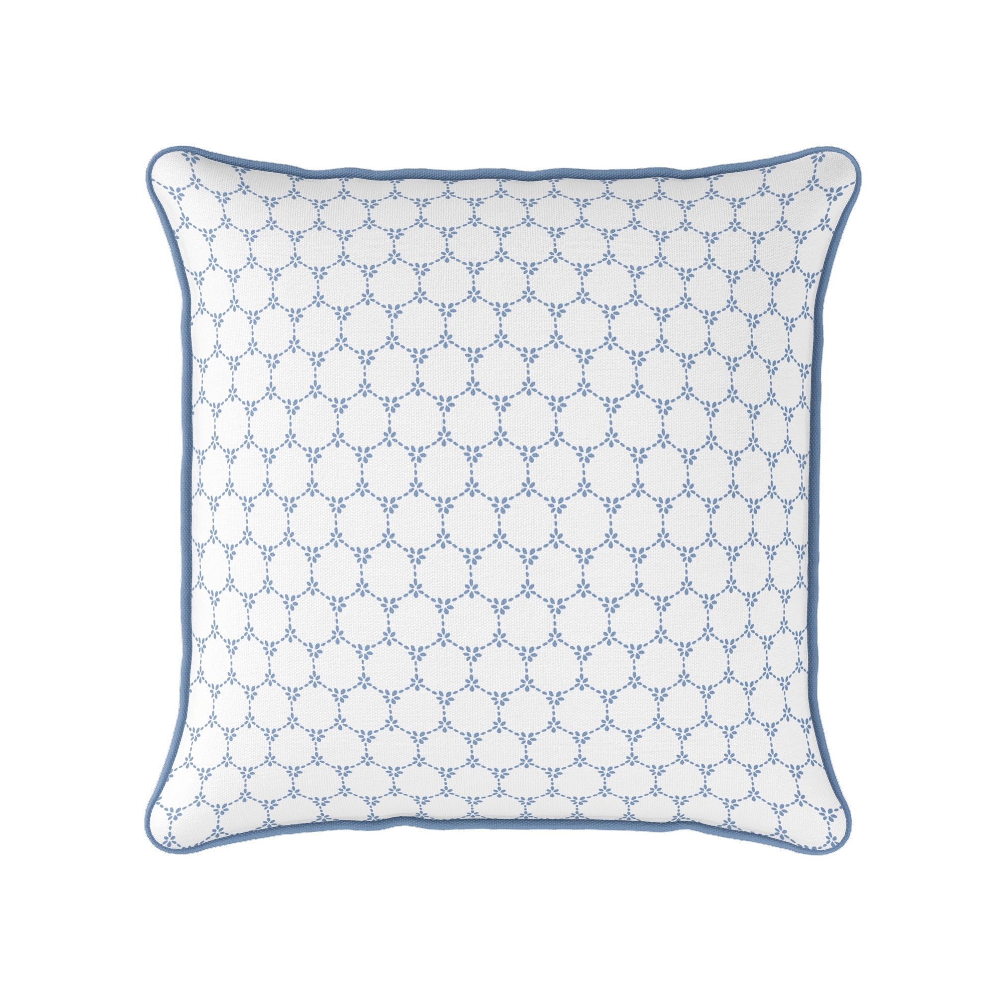 Daisy Chain Cushion - Blues - Hydrangea Lane Home