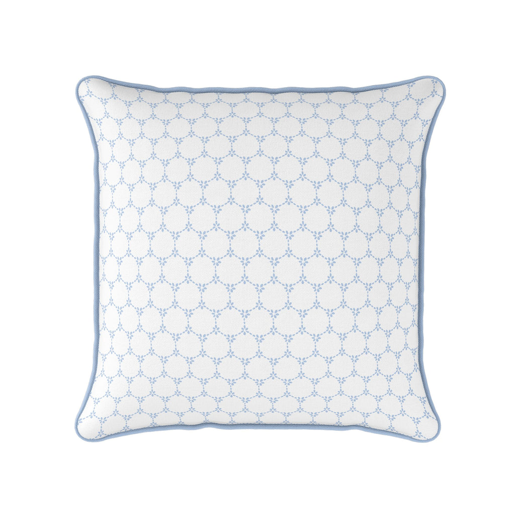 Daisy Chain Cushion - Blues - Hydrangea Lane Home