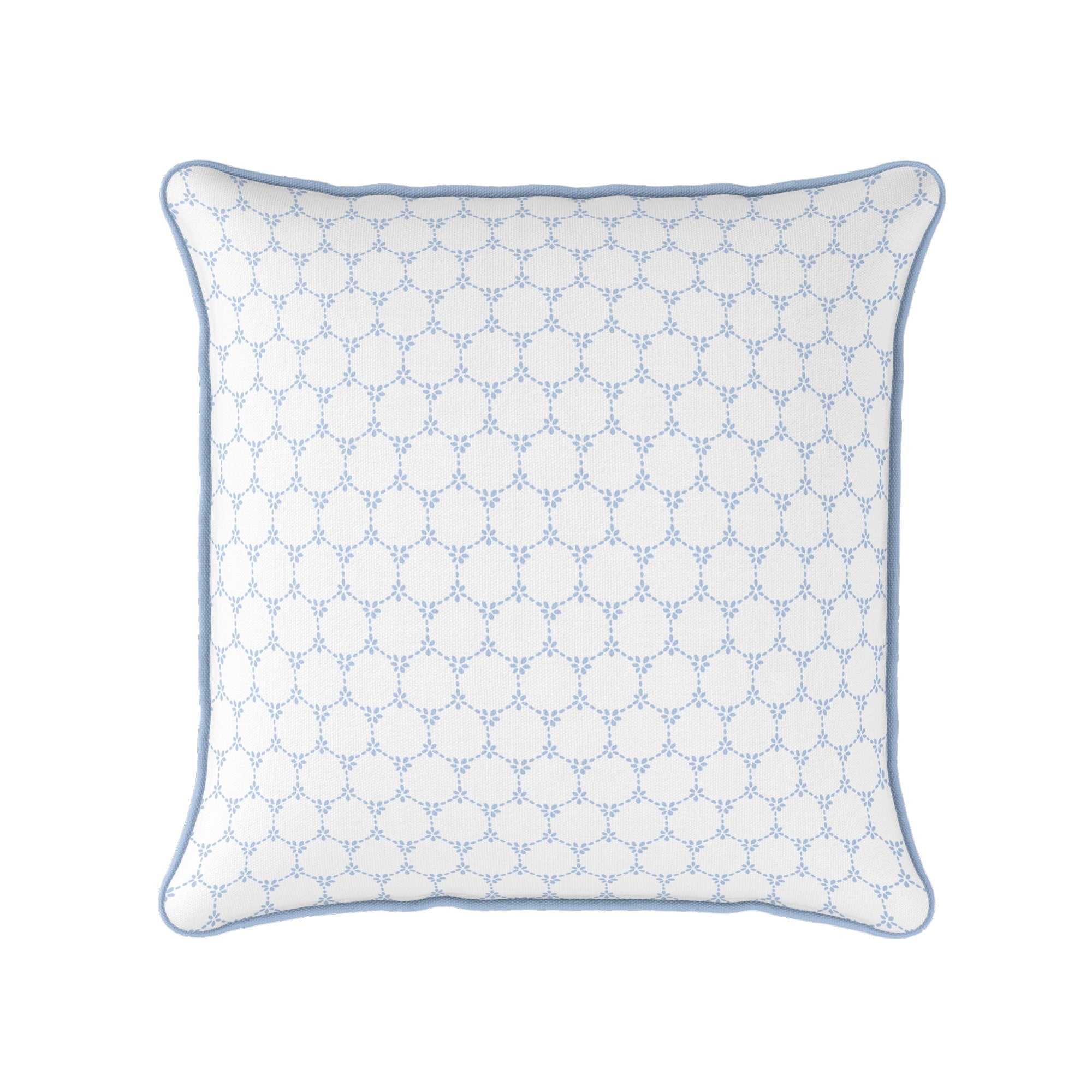 Daisy Chain Cushion - Blues - Hydrangea Lane Home