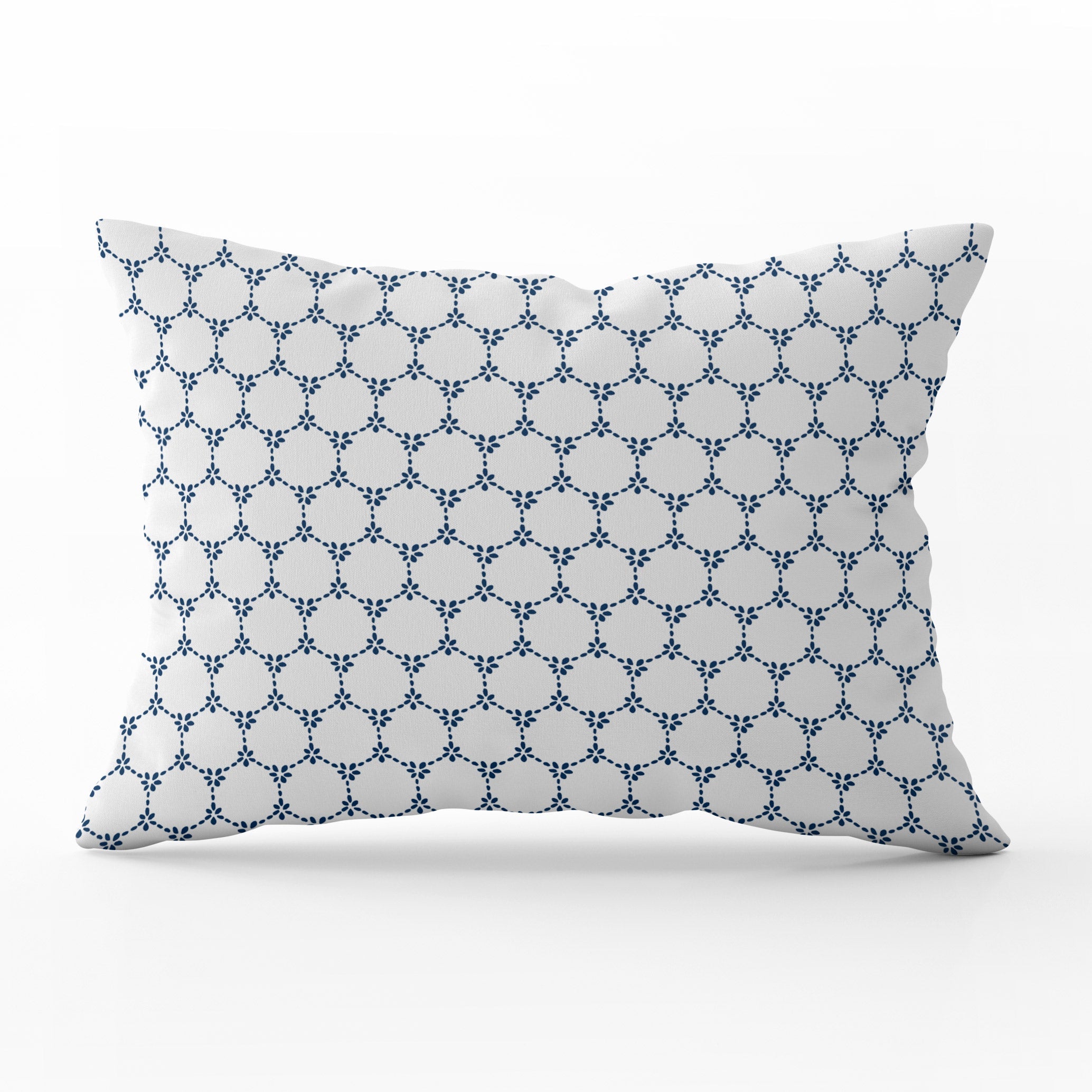 Daisy Chain Cushion - Blues - Hydrangea Lane Home