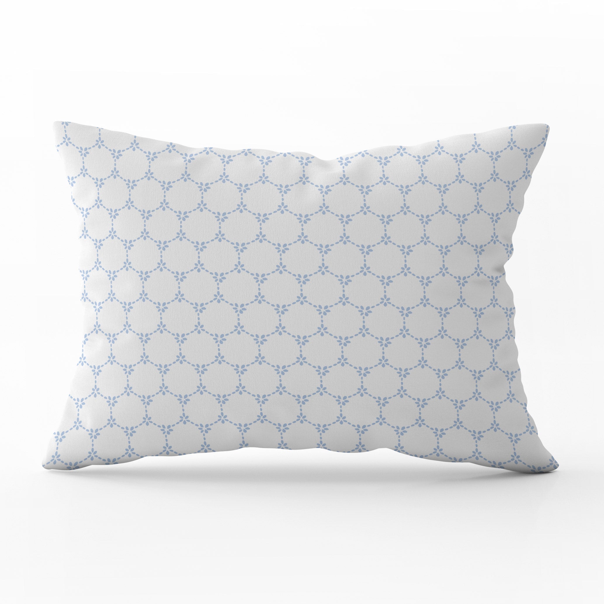 Daisy Chain Cushion - Blues - Hydrangea Lane Home