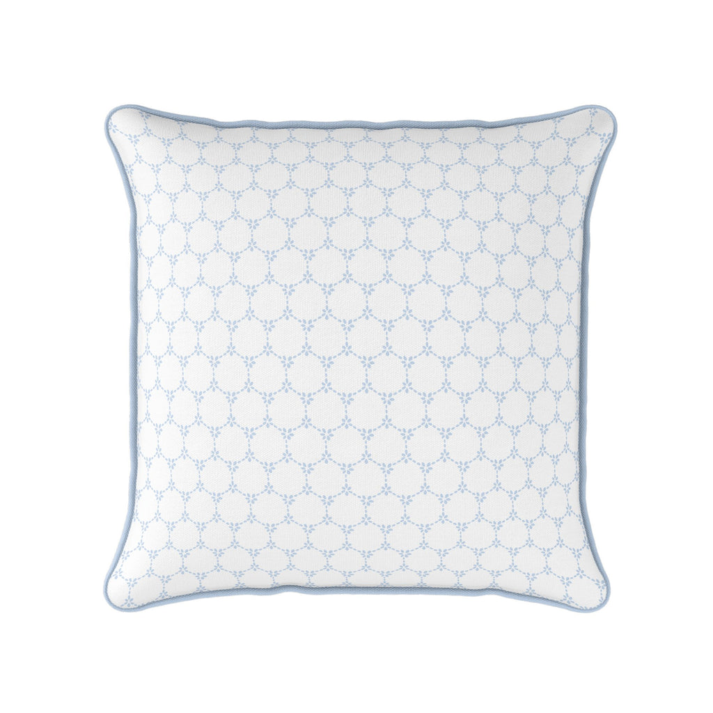 Daisy Chain Cushion - Blues - Hydrangea Lane Home