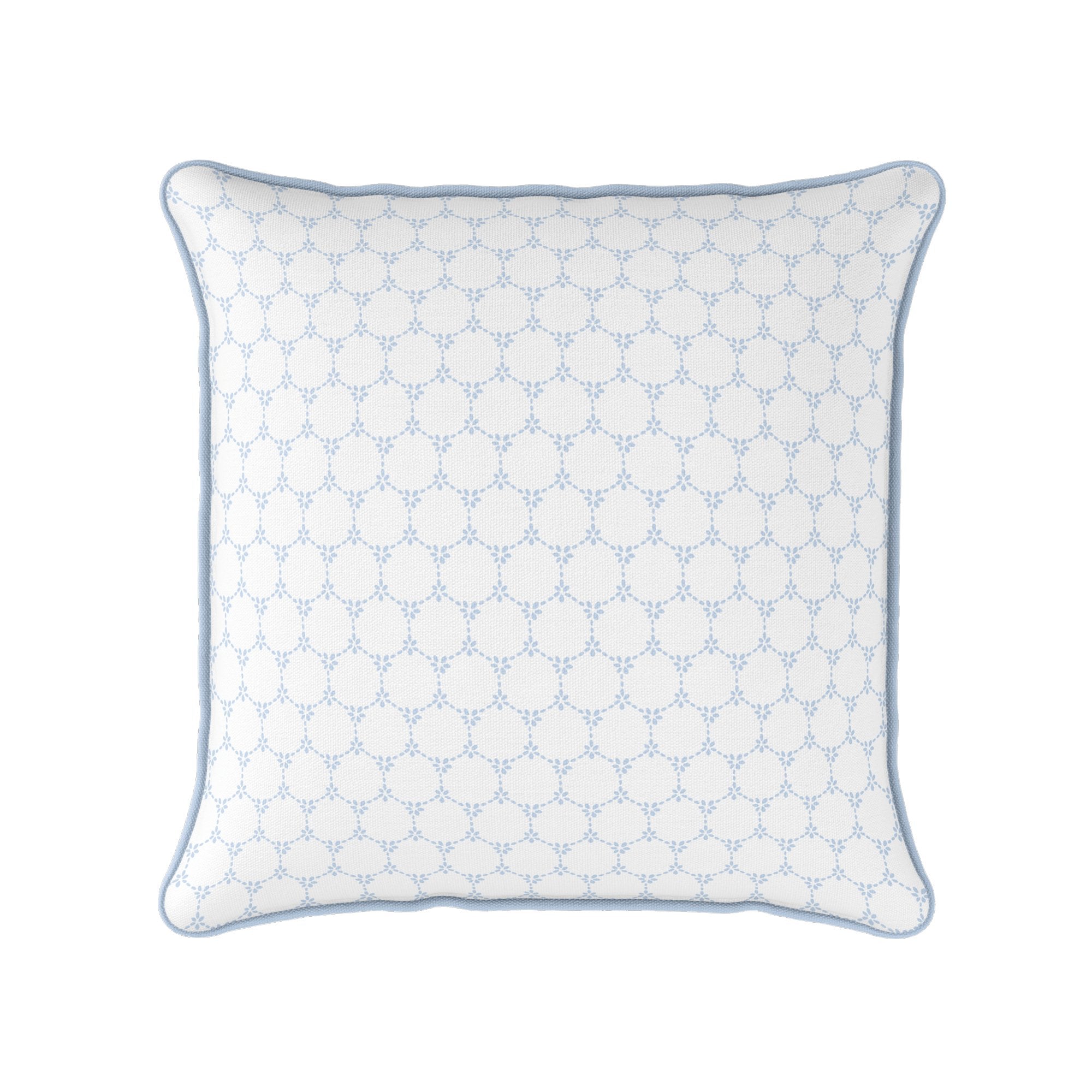 Daisy Chain Cushion - Blues - Hydrangea Lane Home