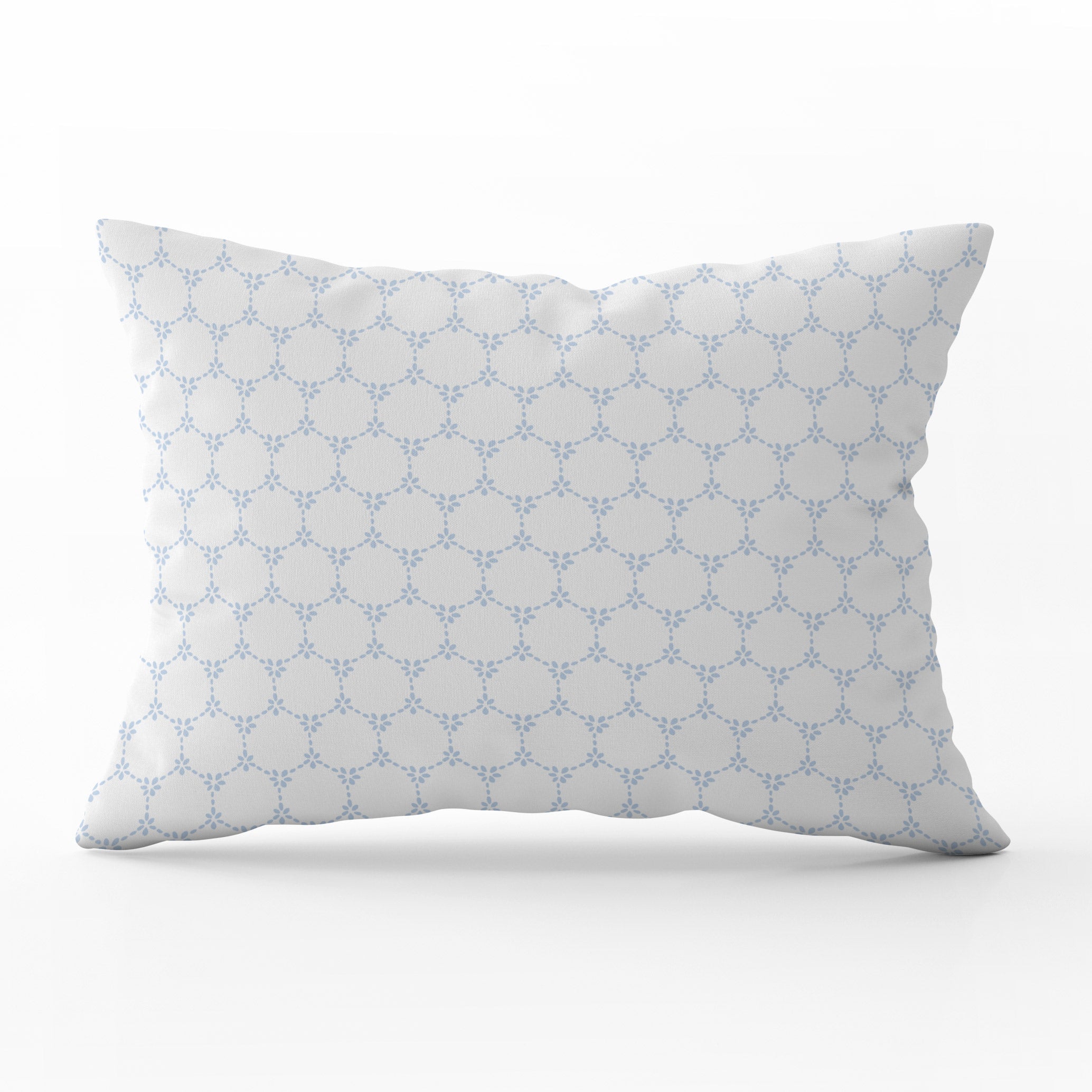 Daisy Chain Cushion - Blues - Hydrangea Lane Home