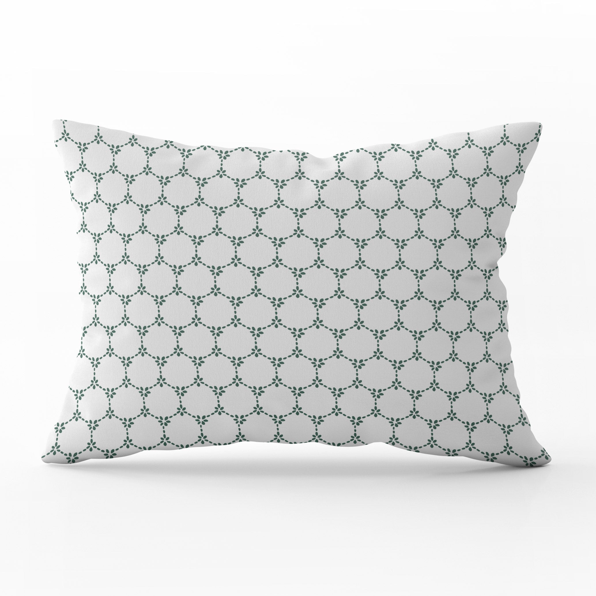 Daisy Chain Cushion - Greens - Hydrangea Lane Home