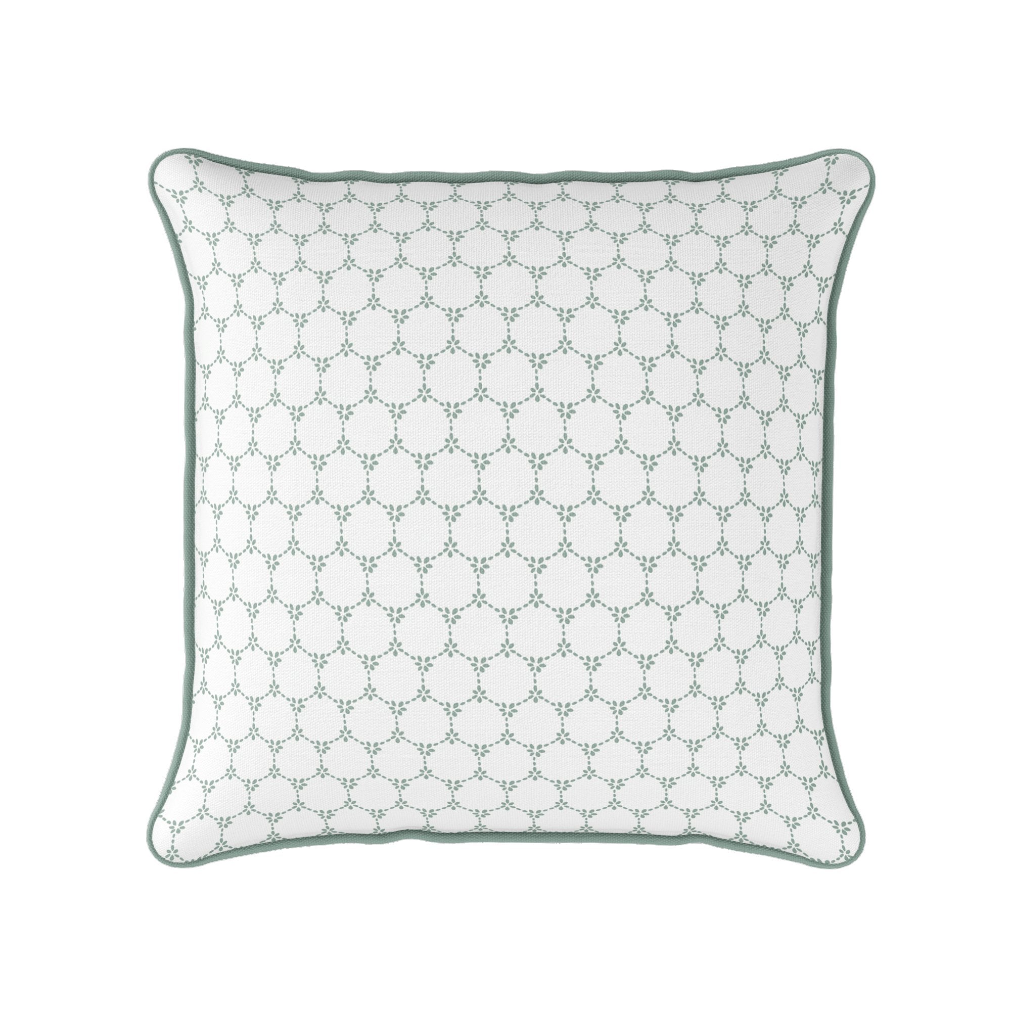 Daisy Chain Cushion - Greens - Hydrangea Lane Home