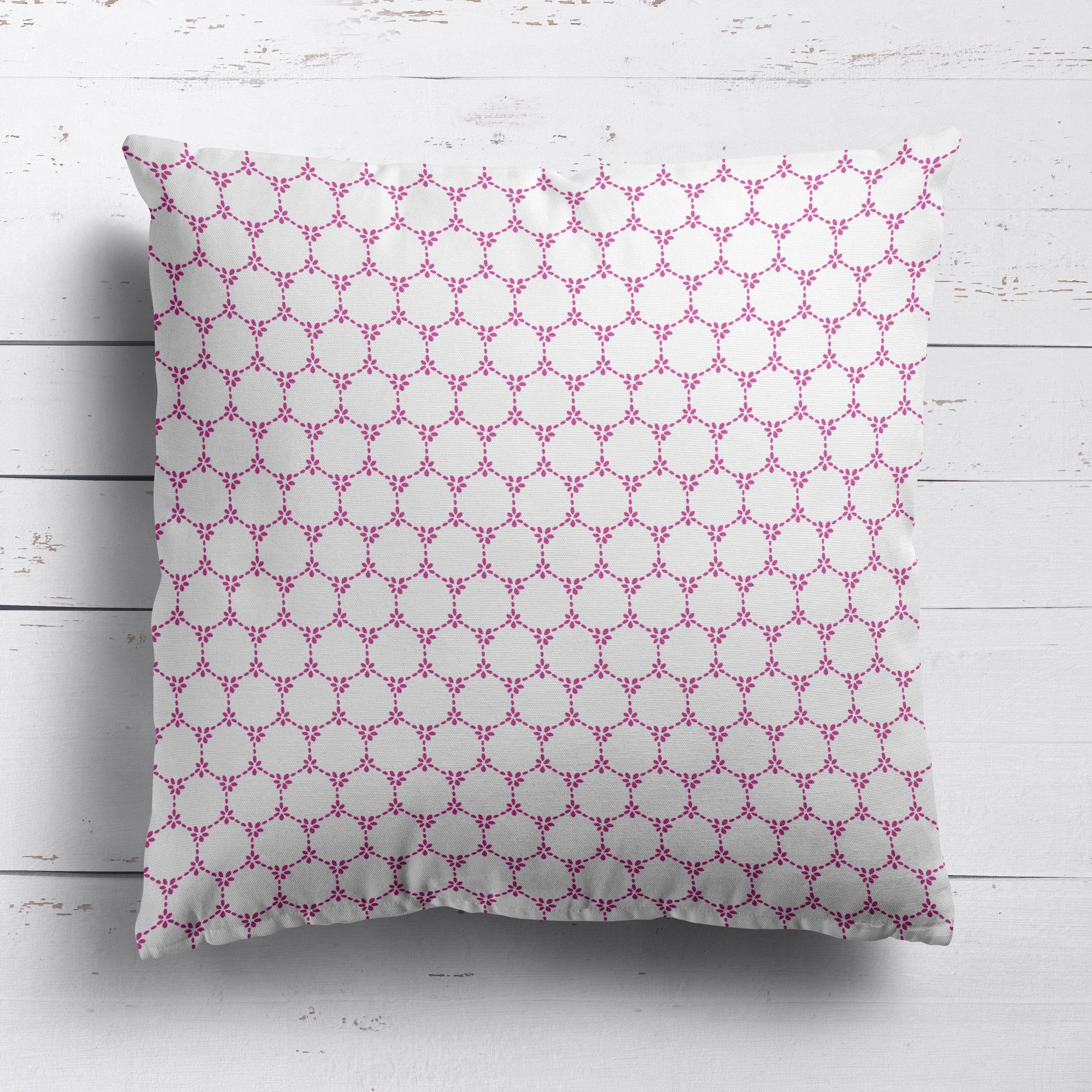 Daisy Chain Cushion - Pinks - Hydrangea Lane Home