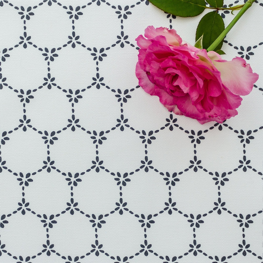 Daisy Chain Fabric - Graphite - Hydrangea Lane Home