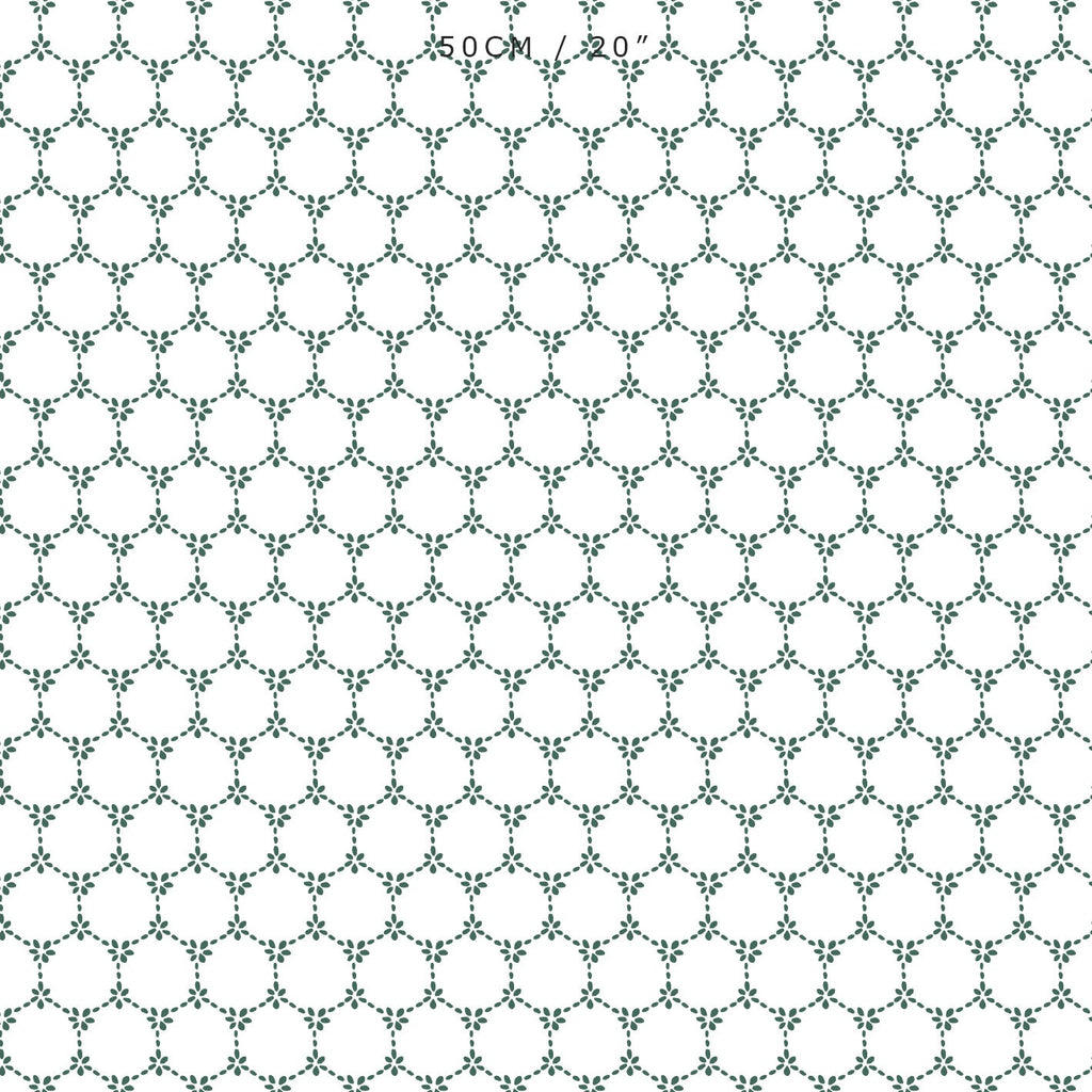 Daisy Chain Fabric - Leaf - Hydrangea Lane Home