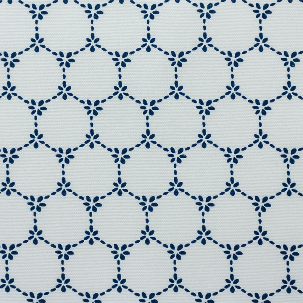 Daisy Chain Fabric - Navy - Hydrangea Lane Home