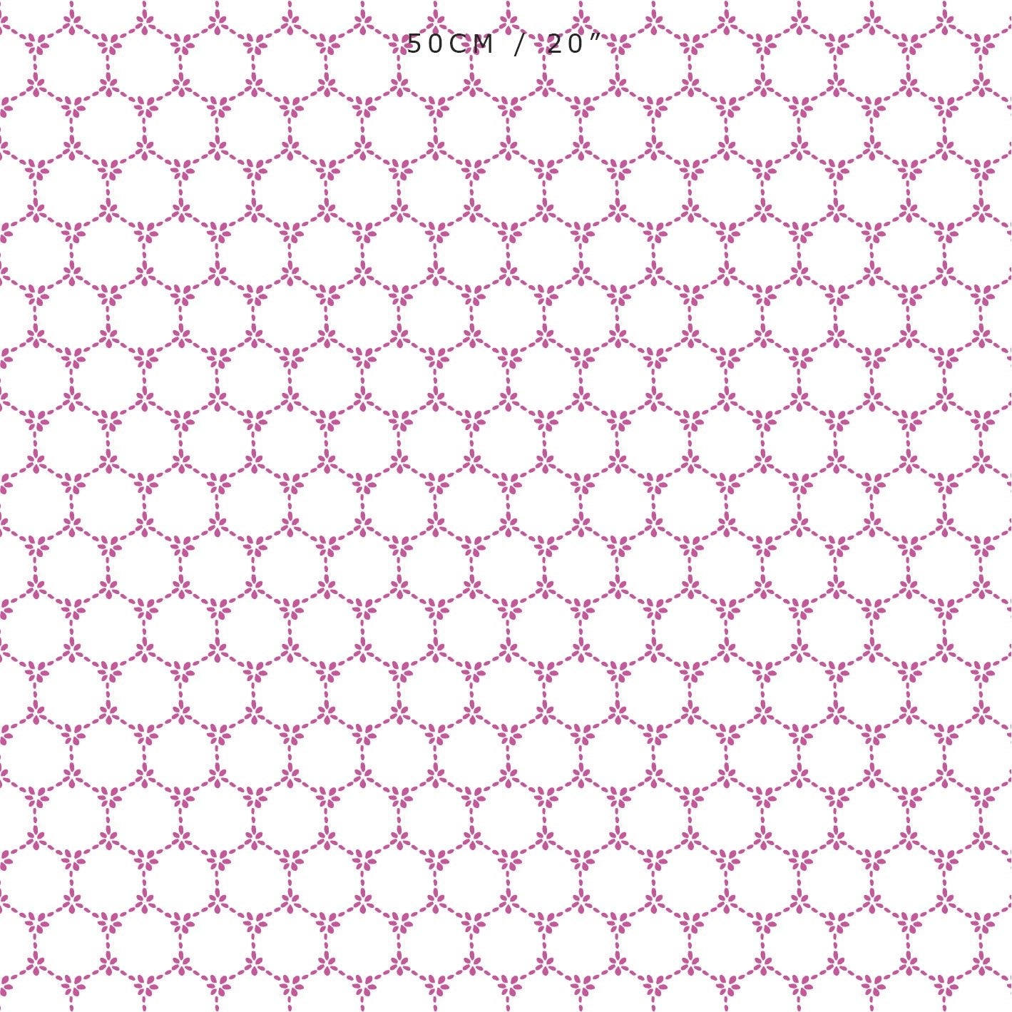 Daisy Chain Fabric - Raspberry - Hydrangea Lane Home