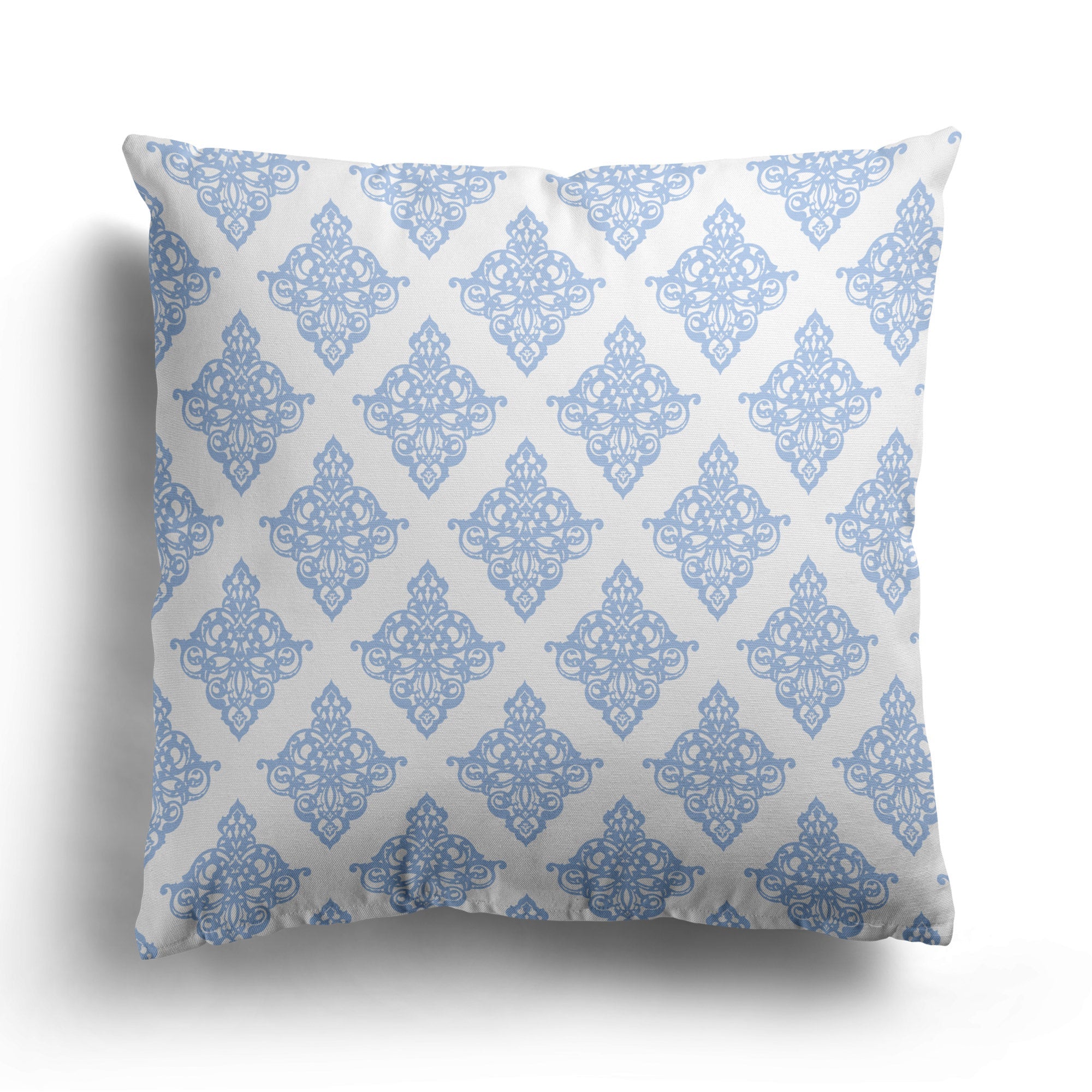 Damask Cushion - Blues - Hydrangea Lane Home