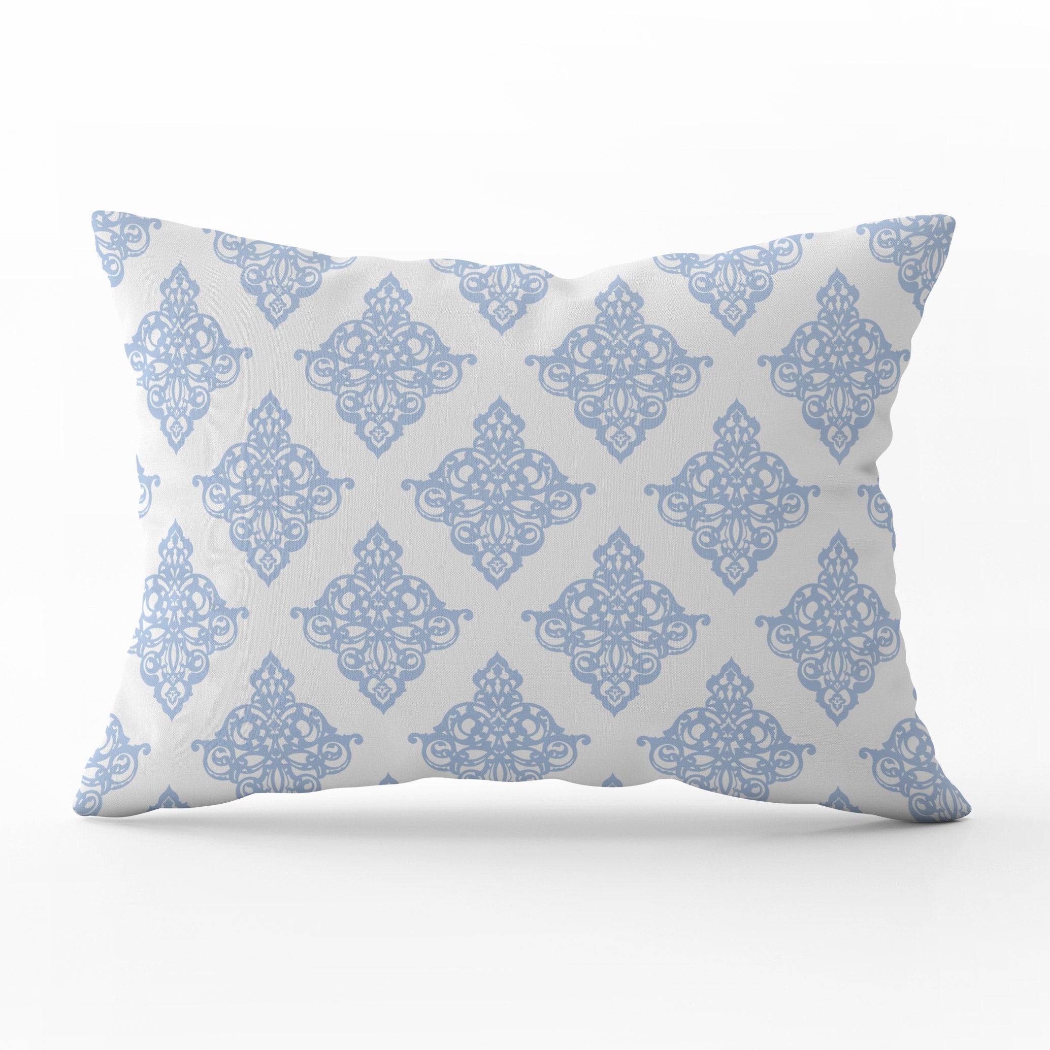Damask Cushion - Blues - Hydrangea Lane Home