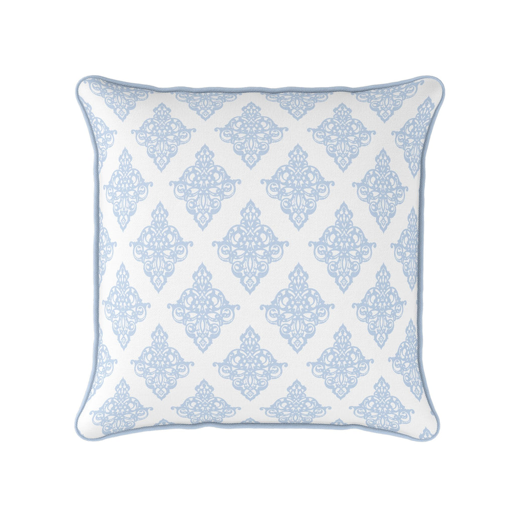 Damask Cushion - Blues - Hydrangea Lane Home
