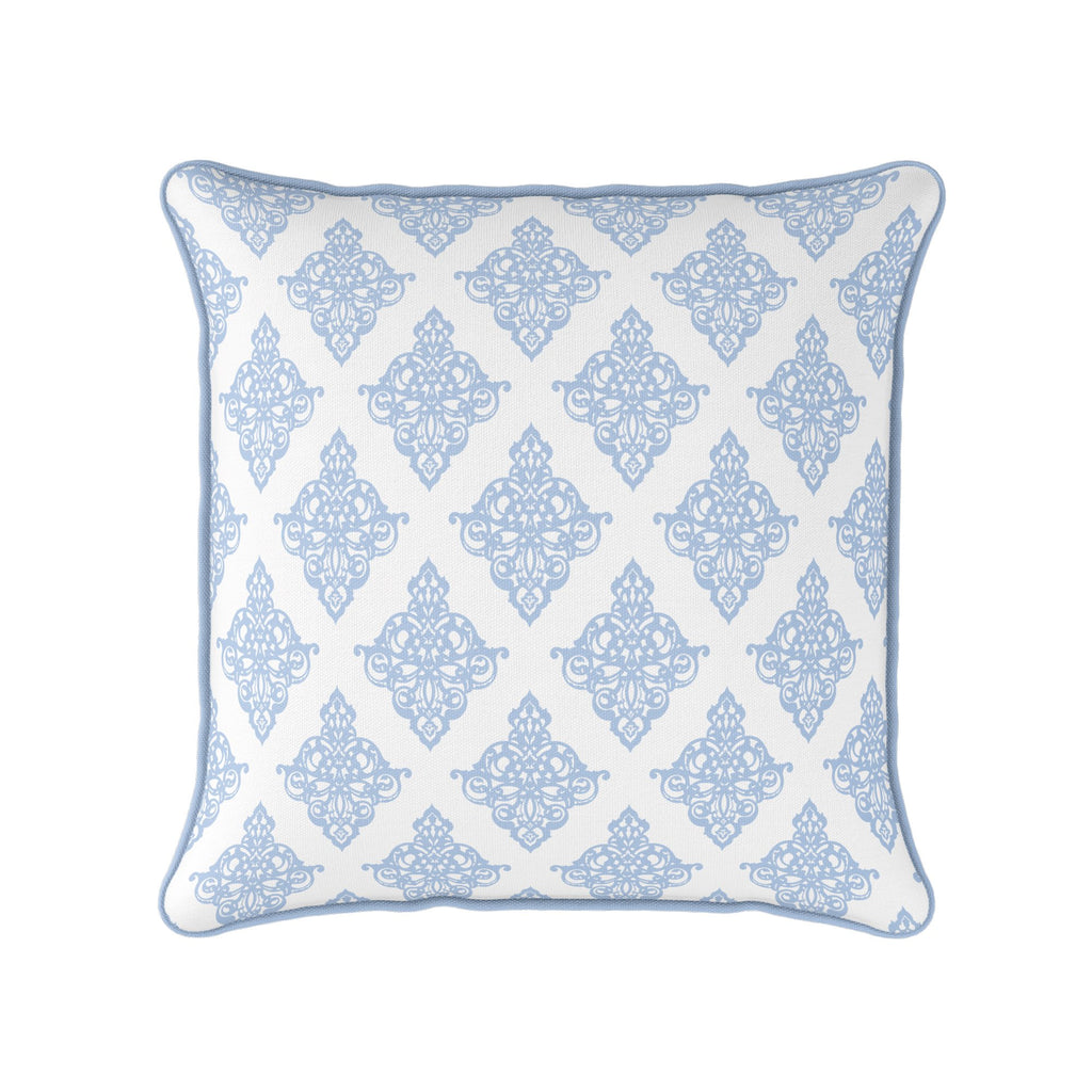 Damask Cushion - Blues - Hydrangea Lane Home