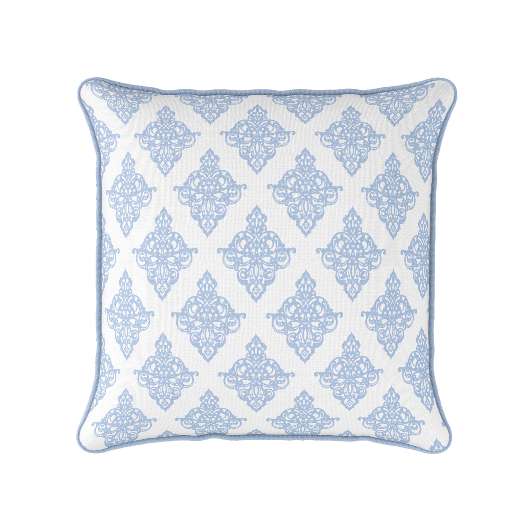 Damask Cushion - Blues - Hydrangea Lane Home